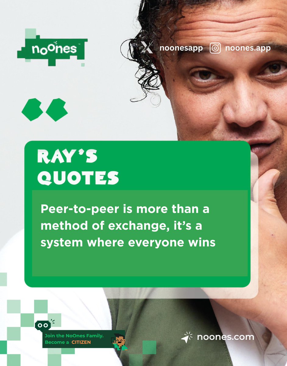 CEO Ray with another beautiful quote on P2P 👌