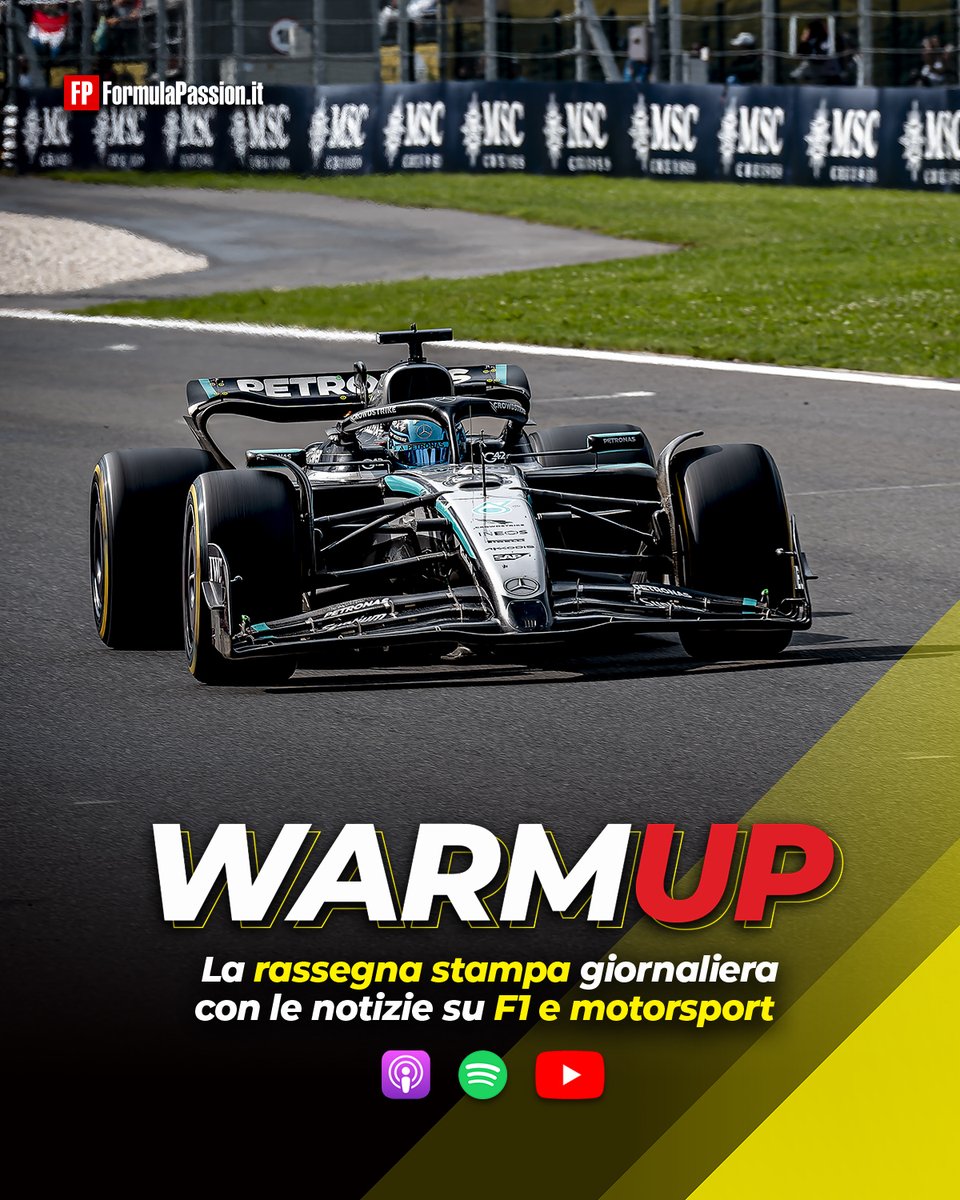 Russell va verso il rinnovo con Mercedes, che convoca una riunione d'emergenza in fabbrica. Hamilton dice cose, c'è uno spoiler social sulle Sprint 2026 e altro ancora. 🎧 Ascolta ora la nuova puntata di #WarmUp #Podcast #F1 👇

🔴youtu.be/ygoGpYwLilA
🟢tinyurl.com/mrx3cfza