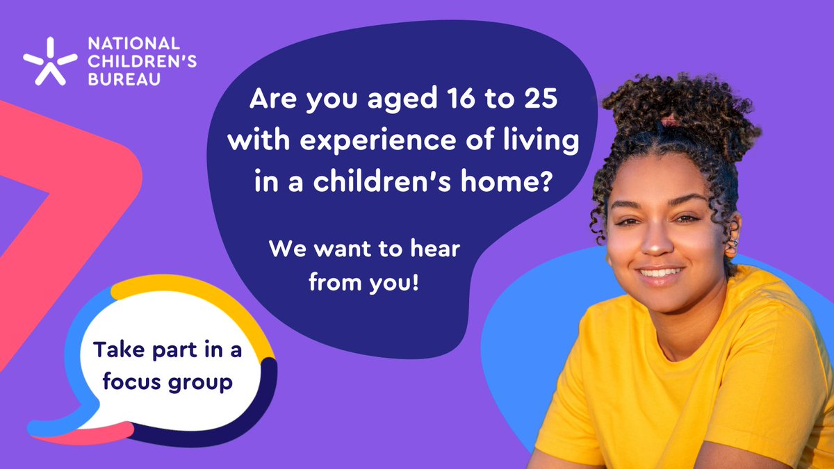 ncbtweets's tweet photo. Are you aged 16-25 and have lived in a children’s home? 🌟

Kingston Uni, @NCBtweets &amp; @Ofsted funded by @NIHRresearch are doing some research to help improve placements- and we want to hear from you!

More here- https://t.co/C4b8WSekWg https://t.co/eXwYweyFyL