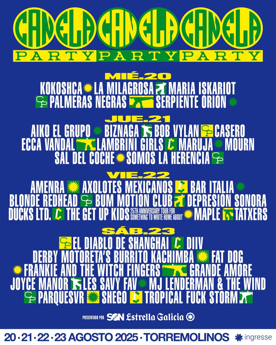 ⚠️ ¡Buenas! Una amiga vende (por una lesión de rodilla 💔) un abono para el Canela Party al precio de la segunda tanda, 93.50€. DM si estáis interesado/as!