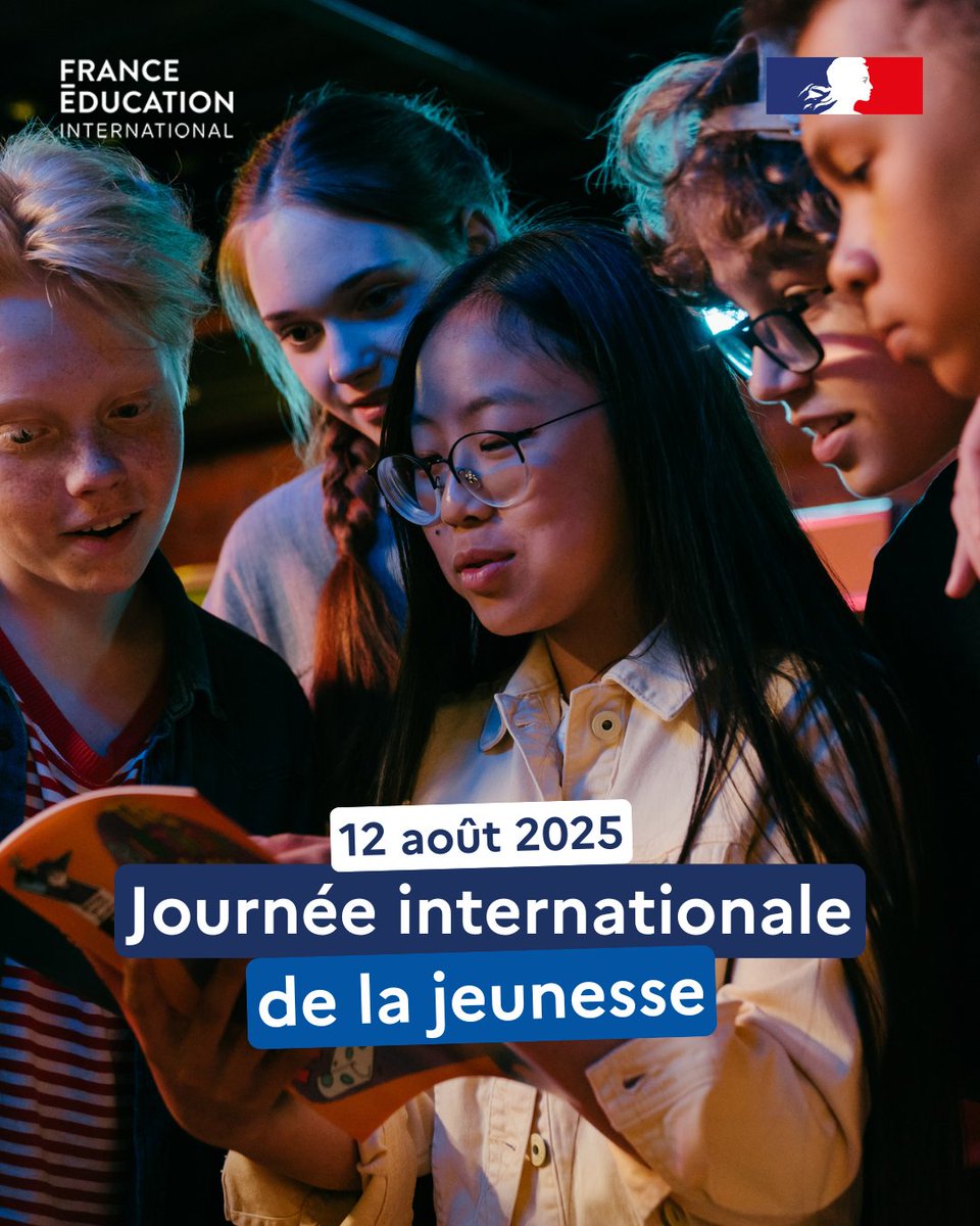 En cette #JournéeInternationaleDeLaJeunesse, France Éducation international réaffirme son engagement pour une éducation de qualité, accessible et inclusive, véritable levier d’émancipation pour les jeunes, en France et dans le monde. Merci à celles et ceux qui les accompagnent !