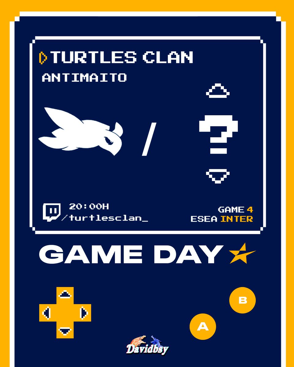 ESTAMOS DE VUELTA😈

¡DESPUÉS DE MUCHA ESPERA VOLVEMOS A LA CARGA CON UN PARTIDAZO EN INTERMEDIATE! 

¿CONSEGUIREMOS SEGUIR CON LA RACHA? 4W STREAK 🔥

⏰20:00H
🆚#ANTIMAITO 

#GOTC🐢