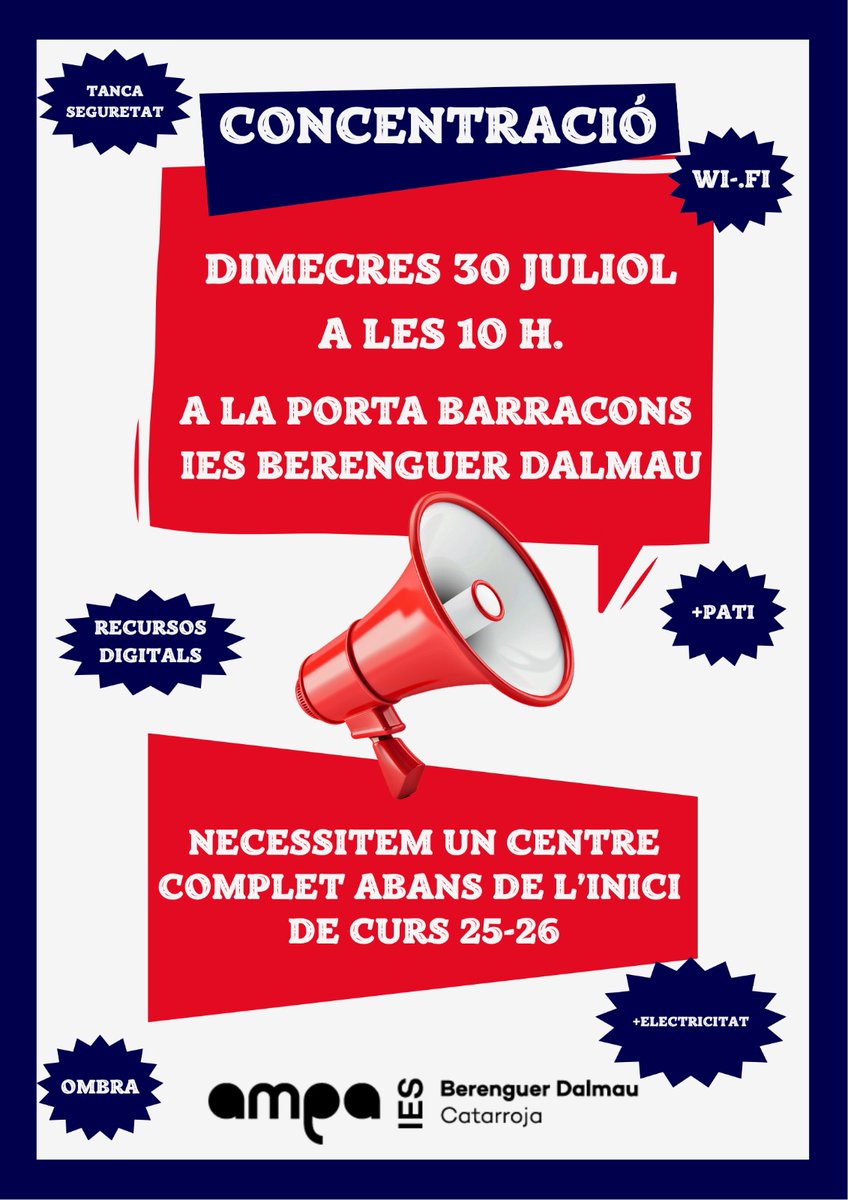 STEPV-Iv (@stepv_iv) on Twitter photo STEPV dóna suport a L'AMPA de l'IES Berenguer Dalmau de Catarroja.
Necessiten un centre complet abans de l'inici de curs 2025-26.
<a href="/GVAeducacio/">GVA Educació</a> STEPV dóna suport a L'AMPA de l'IES Berenguer Dalmau de Catarroja.
Necessiten un centre complet abans de l'inici de curs 2025-26.
<a href="/GVAeducacio/">GVA Educació</a>