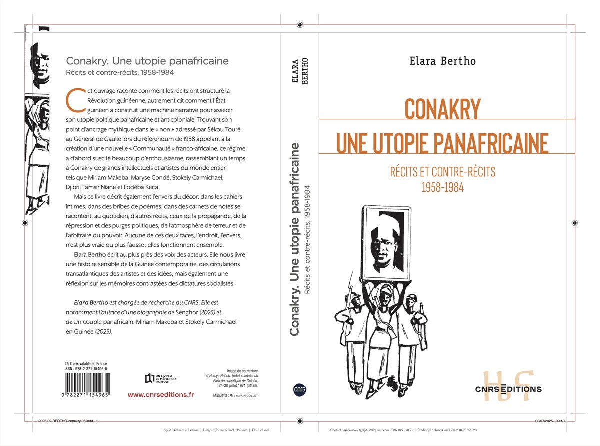 Elara Bertho (@berthoelara) on Twitter photo Conakry, une utopie panafricaine. Récits et contre-récits (1958-1984)
Collection Zéna, CNRS éditions, sortie le 11 septembre 2025 Conakry, une utopie panafricaine. Récits et contre-récits (1958-1984)
Collection Zéna, CNRS éditions, sortie le 11 septembre 2025
