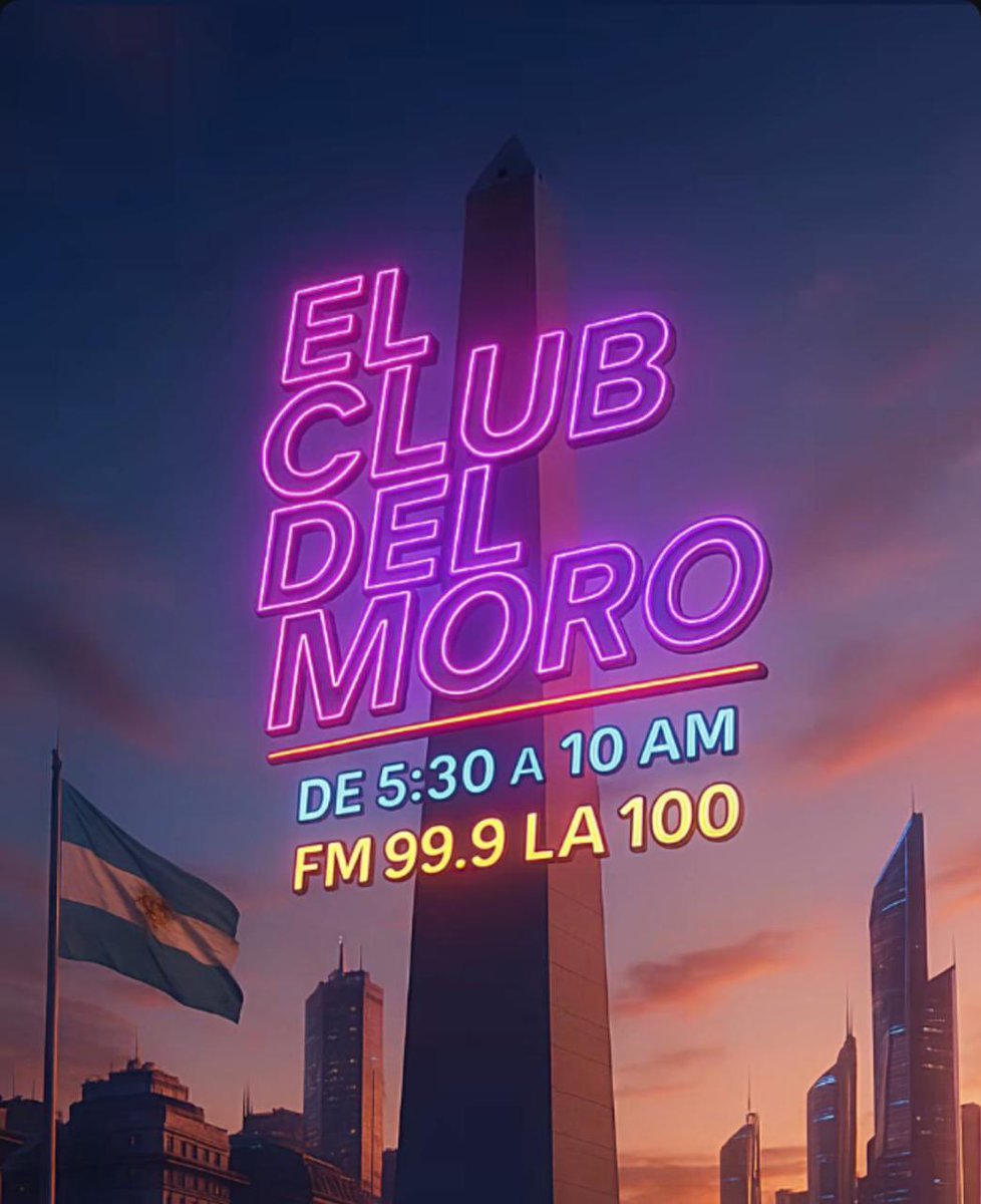 BUEN MIÉRCOLES #ElClubDelMoro en VIVO de 5:30 a 10 hrs. ATENCION porque hoy REGALAMOS BICICLETAS FIXIE de TOPMEGA 🚲 🚲 topmega.com.ar #ElClubDelMoro en FM99.9  <a href="/la100fm/">LA 100</a> La 💯 Miranos en YouTube youtube.com/live/IiIIpQg_K…