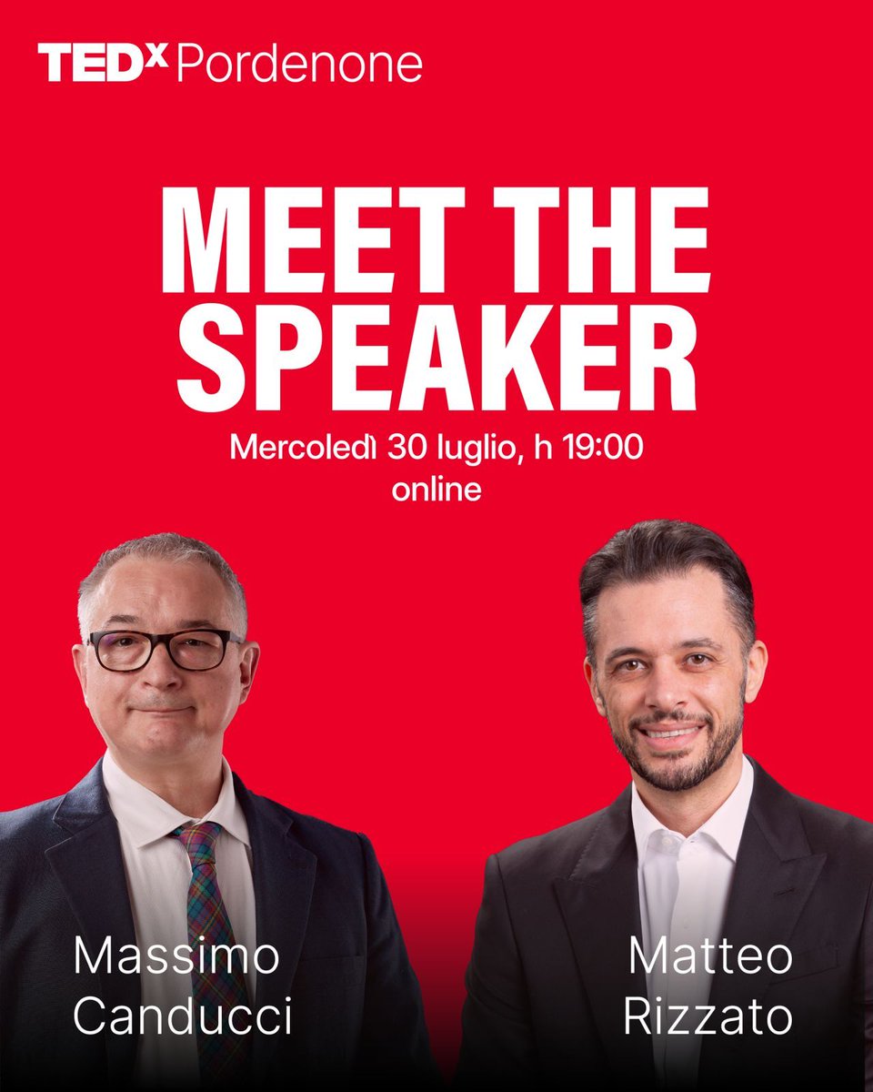 Egea (@egeaonline) on Twitter photo Quale sarà la connessione tra anime sintetiche e felicità umana?
Stasera l’incontro di <a href="/mcanducci/">Massimo Canducci</a> con Matteo Rizzato, nell’ambito dell’iniziativa #meethespeakerorganizzata da TEDxPordenone: tinyurl.com/CanducciTedX
E il libro “Empatia artificiale”: tinyurl.com/EmpatiaArtific… Quale sarà la connessione tra anime sintetiche e felicità umana?
Stasera l’incontro di <a href="/mcanducci/">Massimo Canducci</a> con Matteo Rizzato, nell’ambito dell’iniziativa #meethespeakerorganizzata da TEDxPordenone: tinyurl.com/CanducciTedX
E il libro “Empatia artificiale”: tinyurl.com/EmpatiaArtific…