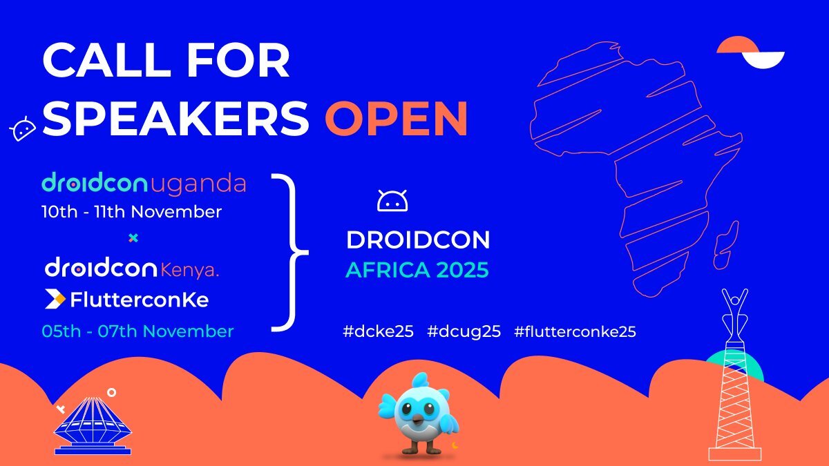 🇺🇬🚨 Africa’s calling! 🚨🇰🇪

Are you an #AndroidDev or #FlutterDev with insights that would help other #MobileDevs? Submit your talk for a chance to speak at <a href="/droidconke/">droidconke</a> &amp;/or <a href="/droidconug/">Droidcon Uganda</a>! Let’s build, share &amp; connect across the continent. 🌍💥 

👉 #Kenya CFP: