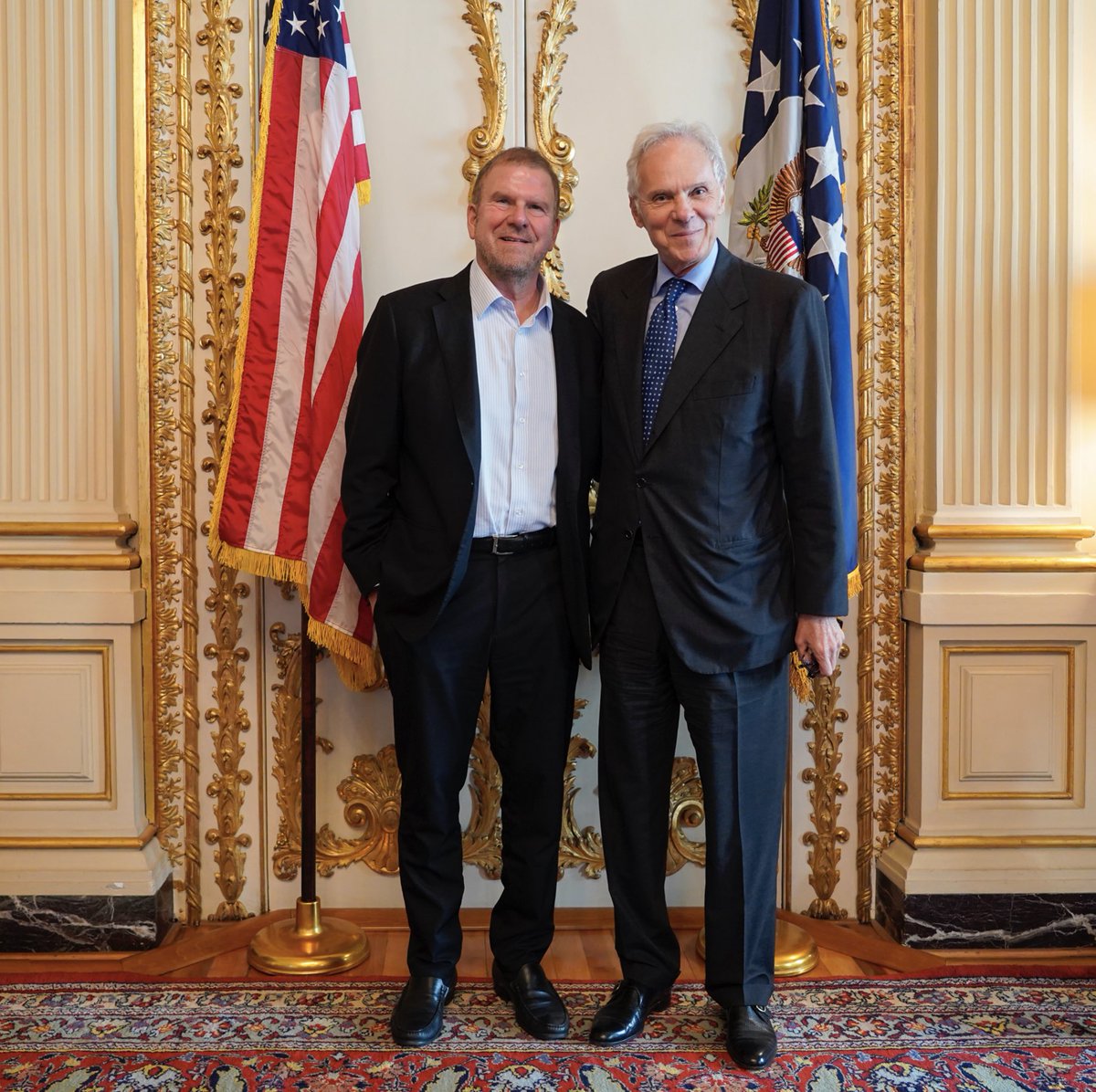 Great to meet with <a href="/Webuild_Group/">Webuild</a> CEO Pietro Salini and discuss how the USA and Italy can work together building the infrastructure of the future.