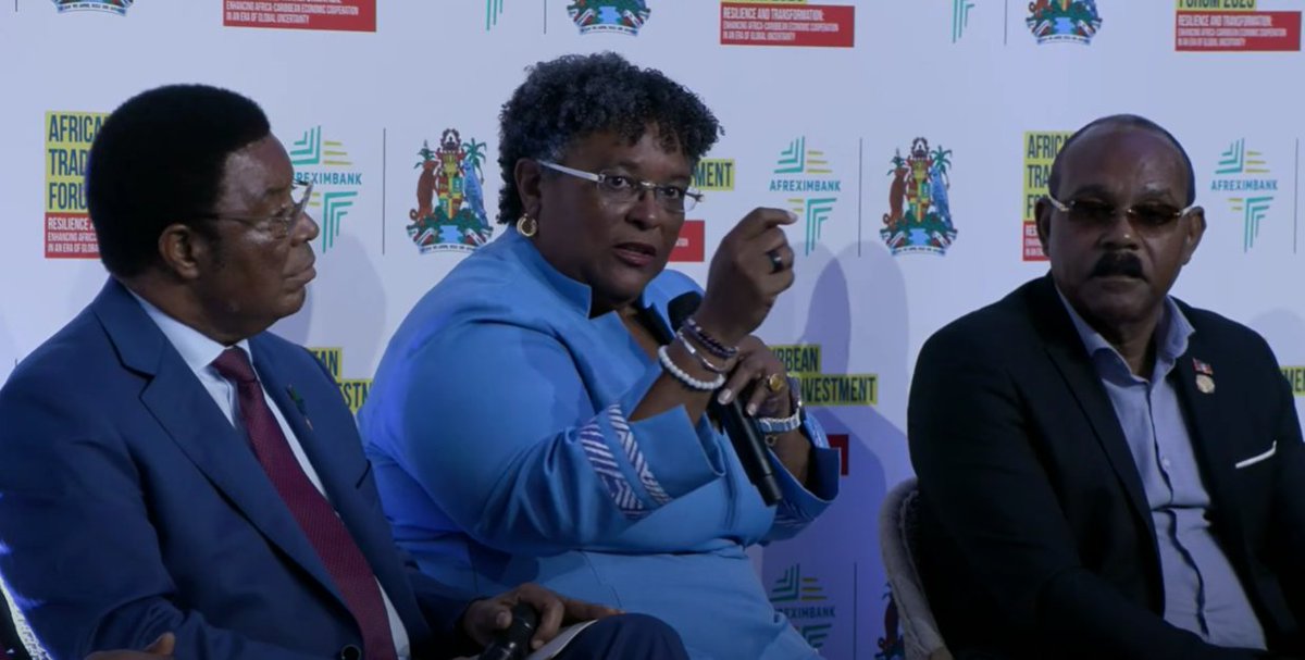 “It takes two hands to clap.” At #ACTIF2025, PM <a href="/miaamormottley/">Mia Amor Mottley</a> made it clear that #AfriCaribbean cooperation is two‑sided.

One side’s political will is not enough. For real progress, governments on both sides of the Atlantic must coordinate #policy, remove barriers, and create