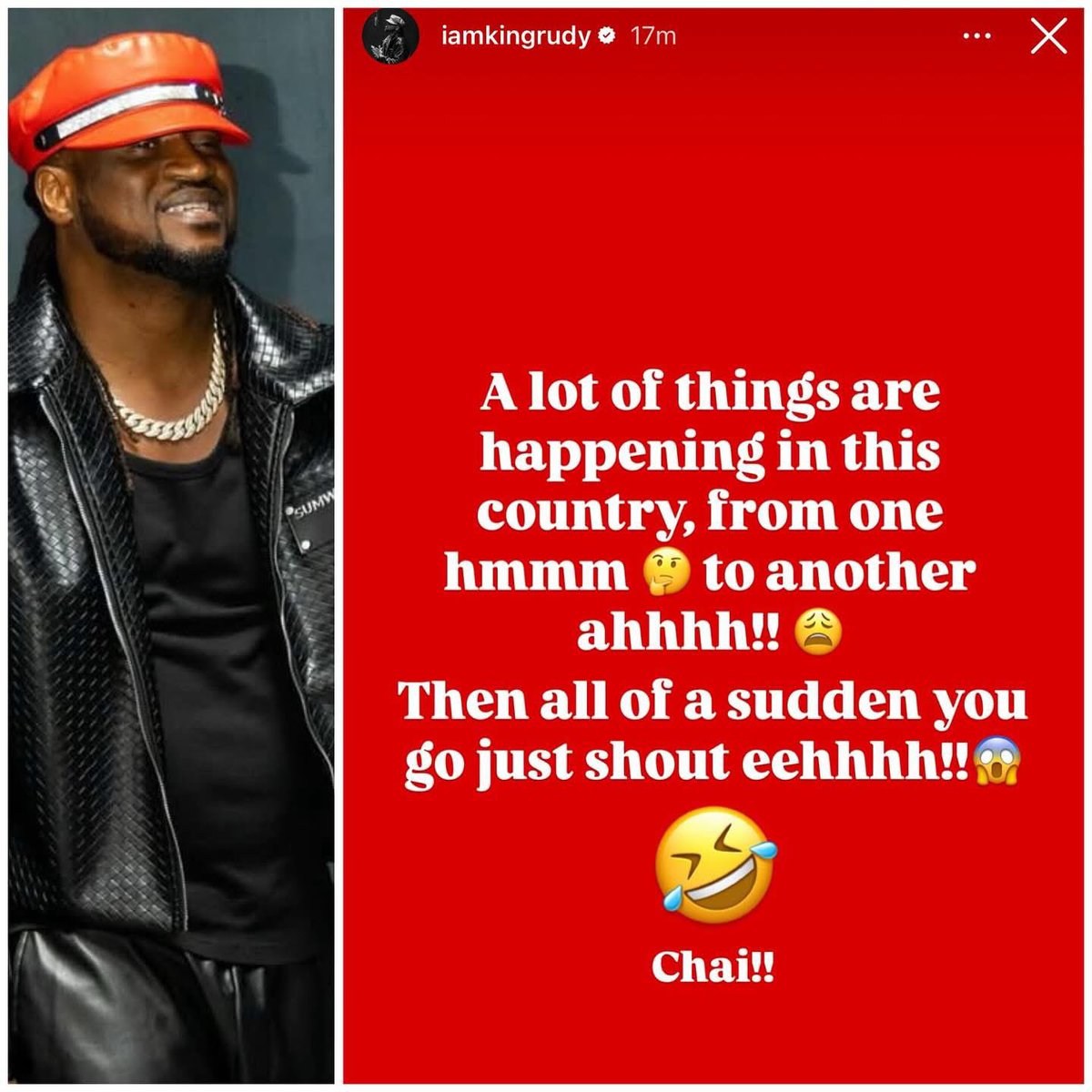 Singer Rudeboy addresses Nigerians on the state of the nation

 —-
Gigi Igbos Koyin Isabella Mensan Dede Saka Kenny