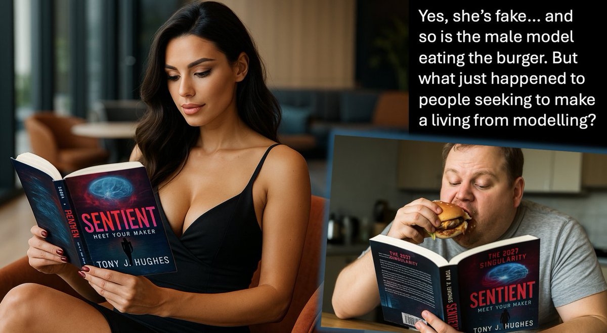 rsvpselling's tweet image. One of the most clicked models in the world is fake. She has appeared at Wimbledon, the F1, the cricket... events all over the world. She is a fake AI and generating money for the person who created her. The people in this image are also fake, and you may not be a model, but what…