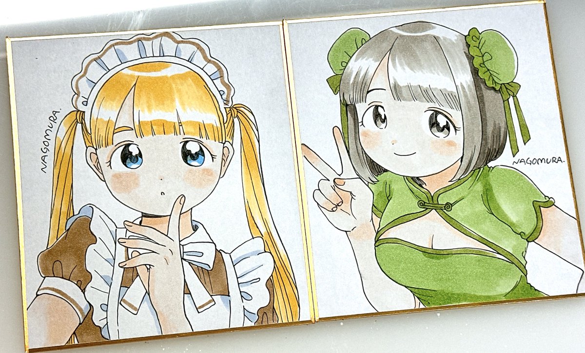 色紙描けたー！②