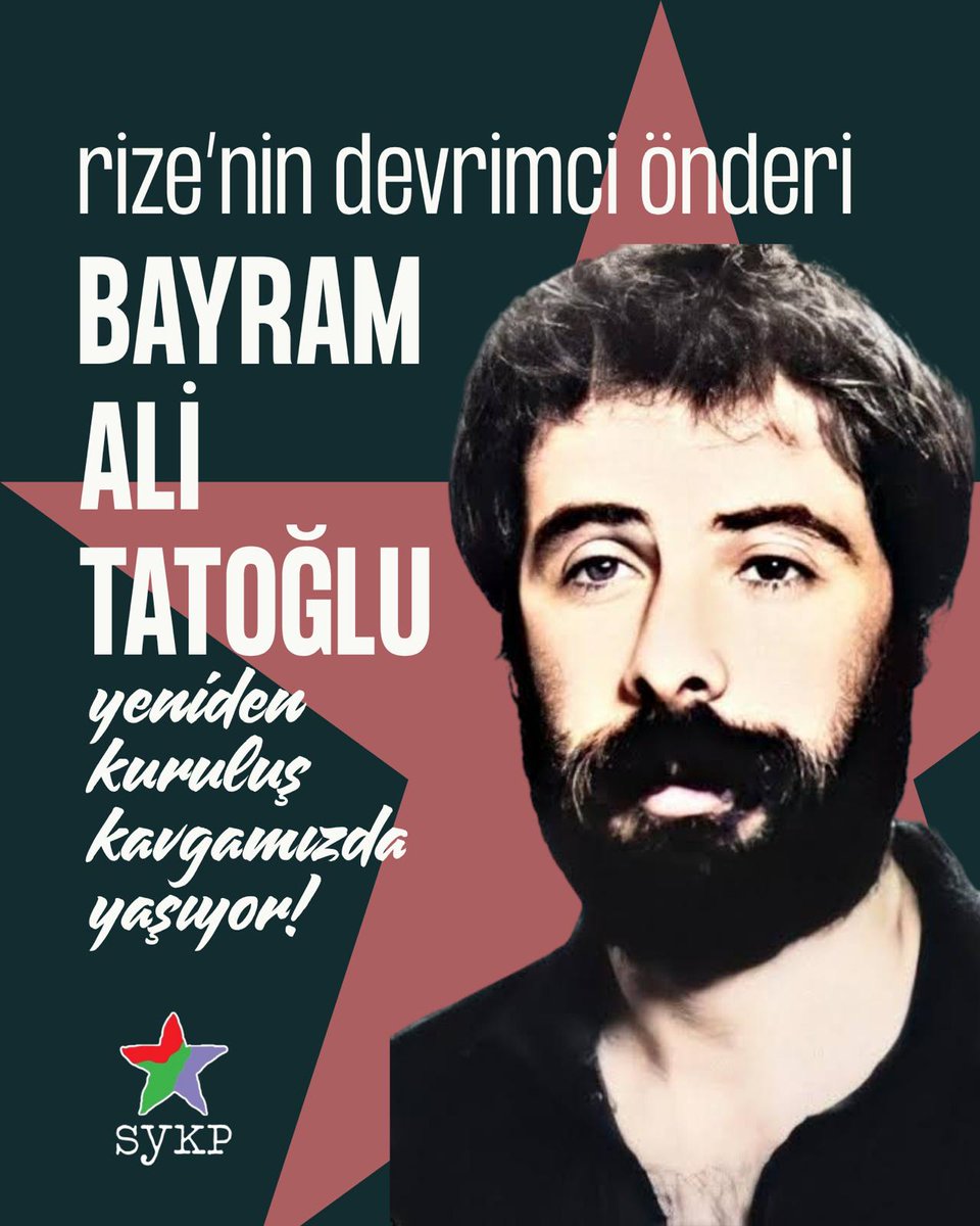 30 Temmuz 1980’de çalıştığı fabrikanın çıkışında faşist bir pusuda katledilen, işçi sınıfının ve Kurtuluş Hareketi’nin Rize’deki devrimci önderi Bayram Ali Tatoğlu, devrim ve sosyalizm mücadelemizde yaşıyor!

Karadeniz halkı, faşizme karşı bağrından nice Bayram’lar çıkaracaktır.