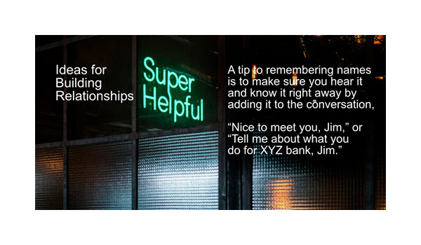 Most people (greater than 90%) I ask say they are terrible at remembering names. But remembering names is the key to creating a strong network.
#SmallBusiness #Networking