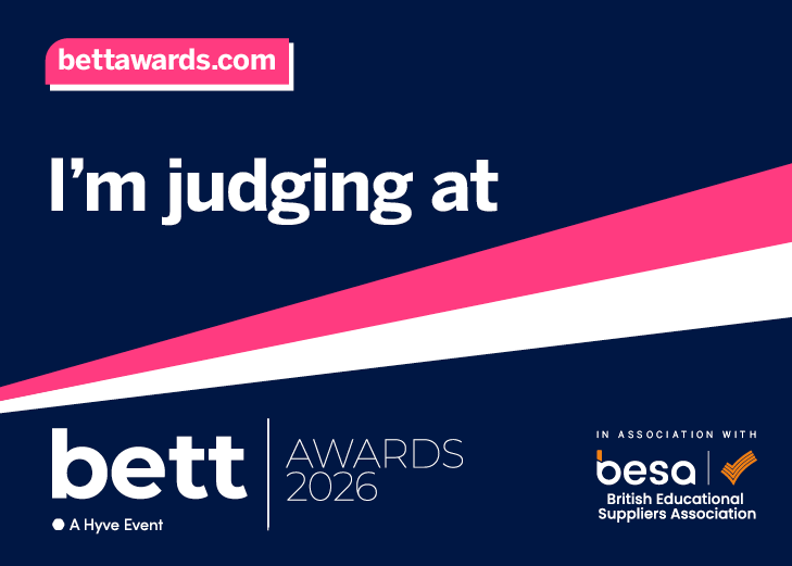 Excited and honoured to be returning as a judge for the BETT Awards! It's always inspiring to see the innovation and passion driving the future of education technology. #BettUK2026 #EdTech