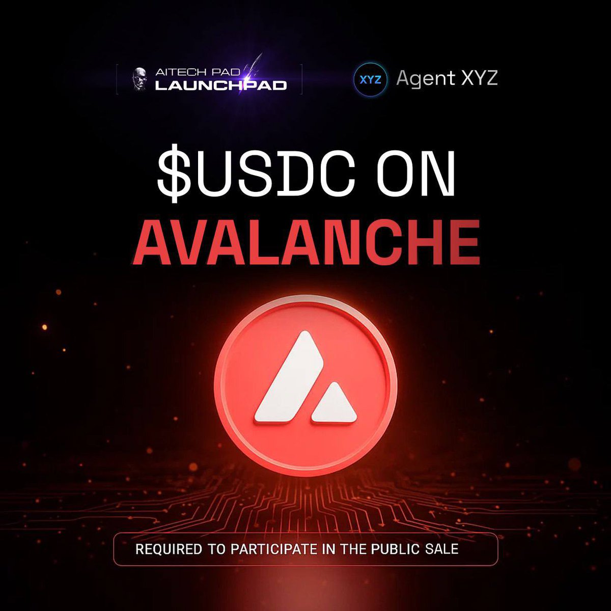 Paul Okwunjo (@okwunjo96049) on Twitter photo 🚀 AgentXYZ IDO is LIVE on Avalanche!
To join the <a href="/AgentXYZ_ai/">AgentXYZ | Trading Terminal 🔺</a> IDO via #Avalanche, you’ll need:
💸 $USDC for your allocation
⛽ A bit of $AVAX for gas fees
⚡ Don’t miss this opportunity!
👉 Register now: aitechpad.io/project/agentx…
#AgentXYZ #CryptoIDO 🚀 AgentXYZ IDO is LIVE on Avalanche!
To join the <a href="/AgentXYZ_ai/">AgentXYZ | Trading Terminal 🔺</a> IDO via #Avalanche, you’ll need:
💸 $USDC for your allocation
⛽ A bit of $AVAX for gas fees
⚡ Don’t miss this opportunity!
👉 Register now: aitechpad.io/project/agentx…
#AgentXYZ #CryptoIDO