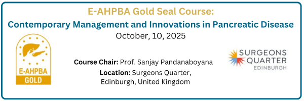 E-AHPBA (@eahpba) on Twitter photo π¨ Just over 1 week left to secure the early registration rate! π¨
Join the E-AHPBA Gold Seal Course
π Contemporary Management & Innovations in Pancreatic Disease
π
 Friday 10th October 2025
π Surgeons Quarter, Edinburgh
π¨ββοΈ Course Chair: Sanjay Pandanaboyana
π A must-attend π¨ Just over 1 week left to secure the early registration rate! π¨
Join the E-AHPBA Gold Seal Course
π Contemporary Management & Innovations in Pancreatic Disease
π
 Friday 10th October 2025
π Surgeons Quarter, Edinburgh
π¨ββοΈ Course Chair: Sanjay Pandanaboyana
π A must-attend
