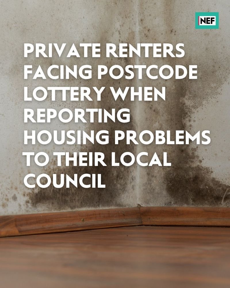 NEF (@nef) on Twitter photo NEW RESEARCH: Private renters are facing a postcode lottery when reporting substandard housing conditions to local authorities due to a lack of enforcement officers. With <a href="/NationwideFdtn/">Nationwide Foundation</a> 1/6 NEW RESEARCH: Private renters are facing a postcode lottery when reporting substandard housing conditions to local authorities due to a lack of enforcement officers. With <a href="/NationwideFdtn/">Nationwide Foundation</a> 1/6