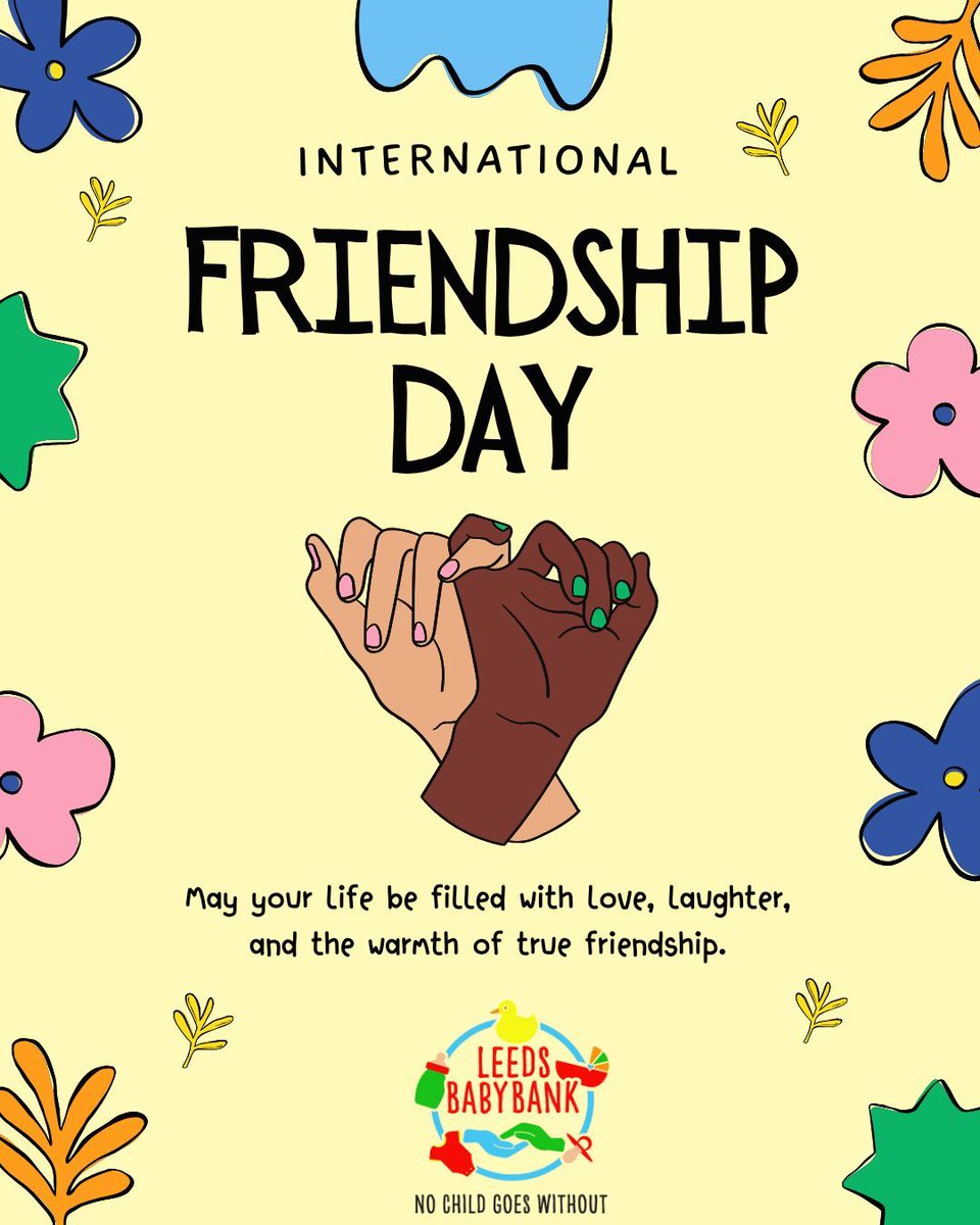 leedsbabybank's tweet image. 💛 Happy #FriendshipDay from Leeds Baby Bank! May your life be filled with love, laughter &amp;amp; the warmth of true friendship.

Together, we build a community where every act of kindness helps families thrive. 🌼

#SupportLocalFamilies #TogetherWeBloom #leedsbabybank