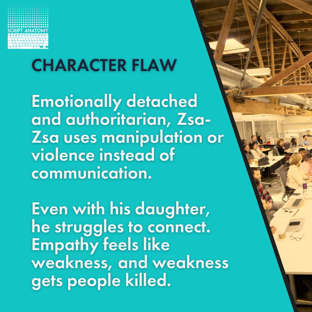 ScriptAnatomy's tweet image. Zsa-Zsa Korda survives by control, but at what cost? In The Phoenician Scheme, power isn&apos;t his problem. It&apos;s the fear inside him. That’s where the story begins.

Link in bio.

#storytelling #ScreenwritingTips #writingclass