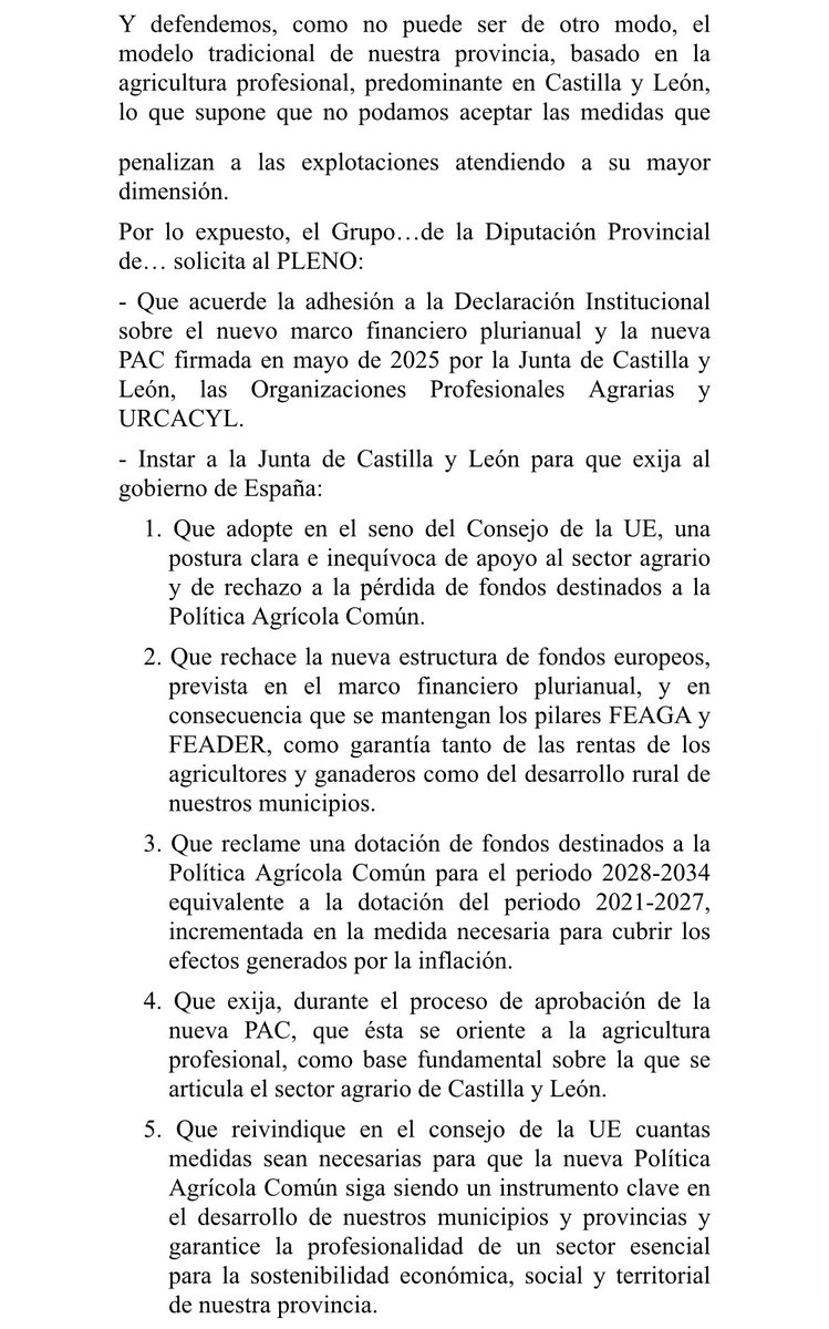 ppacocyl's tweet image. El @PPopularCyL presentará una moción en las Diputaciones apoyando a la #JCyL en la defensa de las actuaciones que garantizan unos ingresos justos para agricultores y ganaderos, así como el impulso y ejecución de inversiones esenciales para el desarrollo de nuestros municipios.