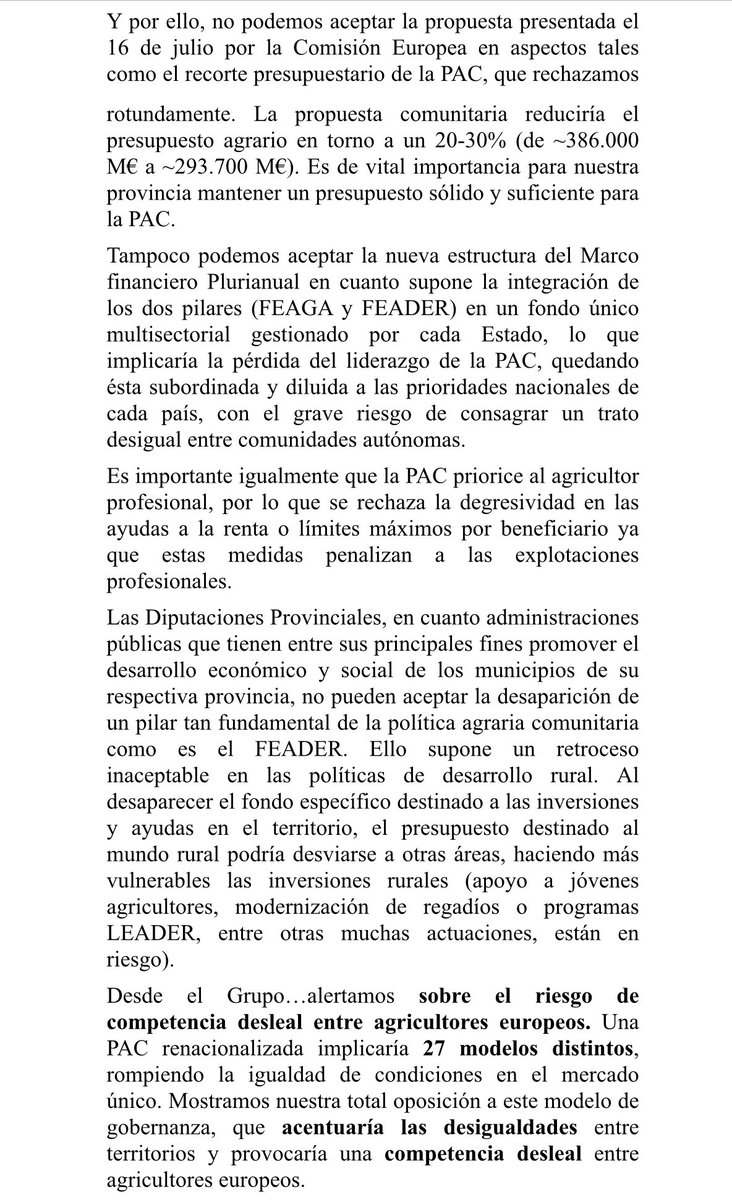 ppacocyl's tweet image. El @PPopularCyL presentará una moción en las Diputaciones apoyando a la #JCyL en la defensa de las actuaciones que garantizan unos ingresos justos para agricultores y ganaderos, así como el impulso y ejecución de inversiones esenciales para el desarrollo de nuestros municipios.