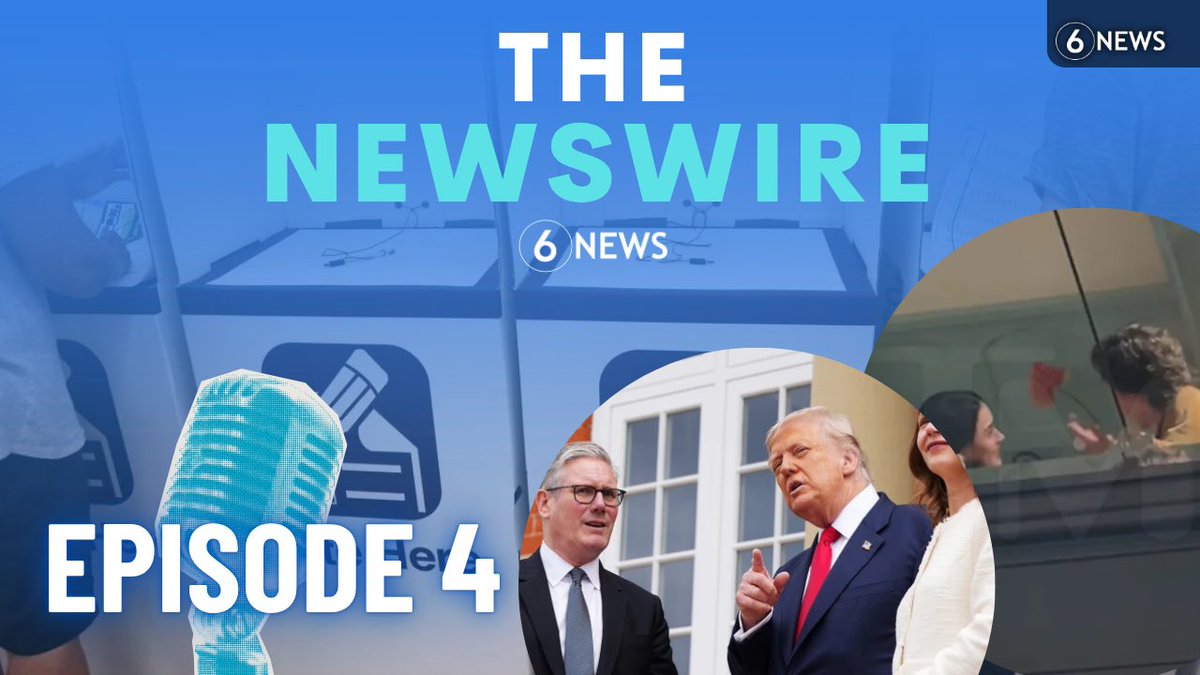 6 News Australia (@6newsau) on Twitter photo NEW EPISODE OF THE NEWSWIRE! 🎙️
Should 16-year-olds be allowed to vote? Political researcher Helen Berents joins us.
Plus, <a href="/wyattsharpe8/">Wyatt Sharpe</a> talks Trump in Scotland, PLUS Justin Trudeau and Katy Perry on a date.
🎧 Listen now:
podcasts.apple.com/au/podcast/the…
open.spotify.com/episode/2G6VKZ… NEW EPISODE OF THE NEWSWIRE! 🎙️
Should 16-year-olds be allowed to vote? Political researcher Helen Berents joins us.
Plus, <a href="/wyattsharpe8/">Wyatt Sharpe</a> talks Trump in Scotland, PLUS Justin Trudeau and Katy Perry on a date.
🎧 Listen now:
podcasts.apple.com/au/podcast/the…
open.spotify.com/episode/2G6VKZ…
