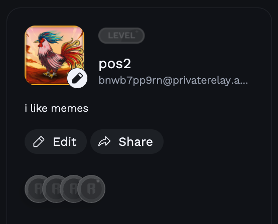pos2.ron (@pos2only) on Twitter photo Innovators. Disruptors.
Happy to be able to set my NFTs as PFP!
Giving away a JP axie and a Genesis chicken from my stash.
1. Must follow <a href="/AxieInfinity/">Axie Infinity</a> and <a href="/SabongSaga/">Sabong Saga</a>
2. Share your PFP screenshot
3. Link your profile
Grok will pick the winner.
🔗 : bit.ly/roninprofile Innovators. Disruptors.
Happy to be able to set my NFTs as PFP!
Giving away a JP axie and a Genesis chicken from my stash.
1. Must follow <a href="/AxieInfinity/">Axie Infinity</a> and <a href="/SabongSaga/">Sabong Saga</a>
2. Share your PFP screenshot
3. Link your profile
Grok will pick the winner.
🔗 : bit.ly/roninprofile