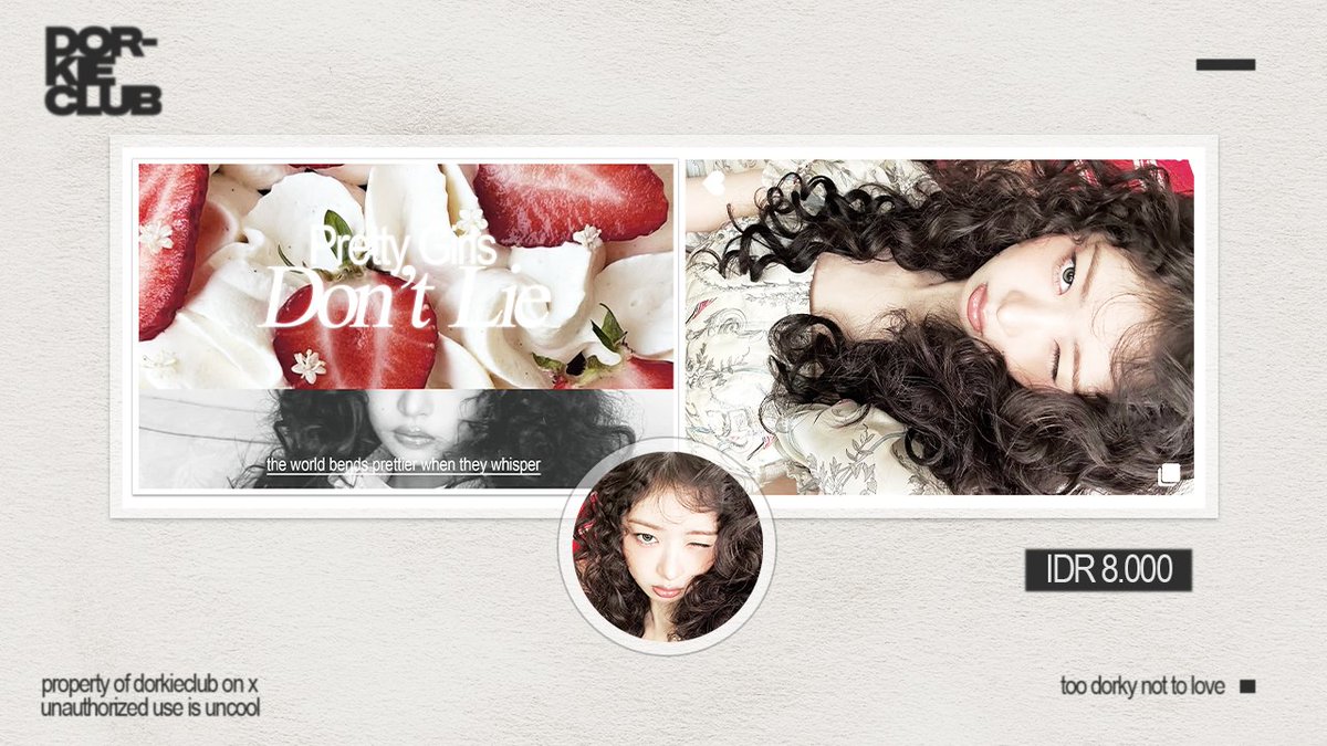 dorkieclub's tweet image. Help RT? Semua interaksi sangat berharga! #zonauang 

Manisnya Rei kali ini seperti gigitan pertama kue stroberi dengan krim lembut—sudah mendarat manis di studio Deka. Bisa langsung kamu bawa pulang, harga sudah tertera! 🍓 🍰 

#zonaba #zonajajan