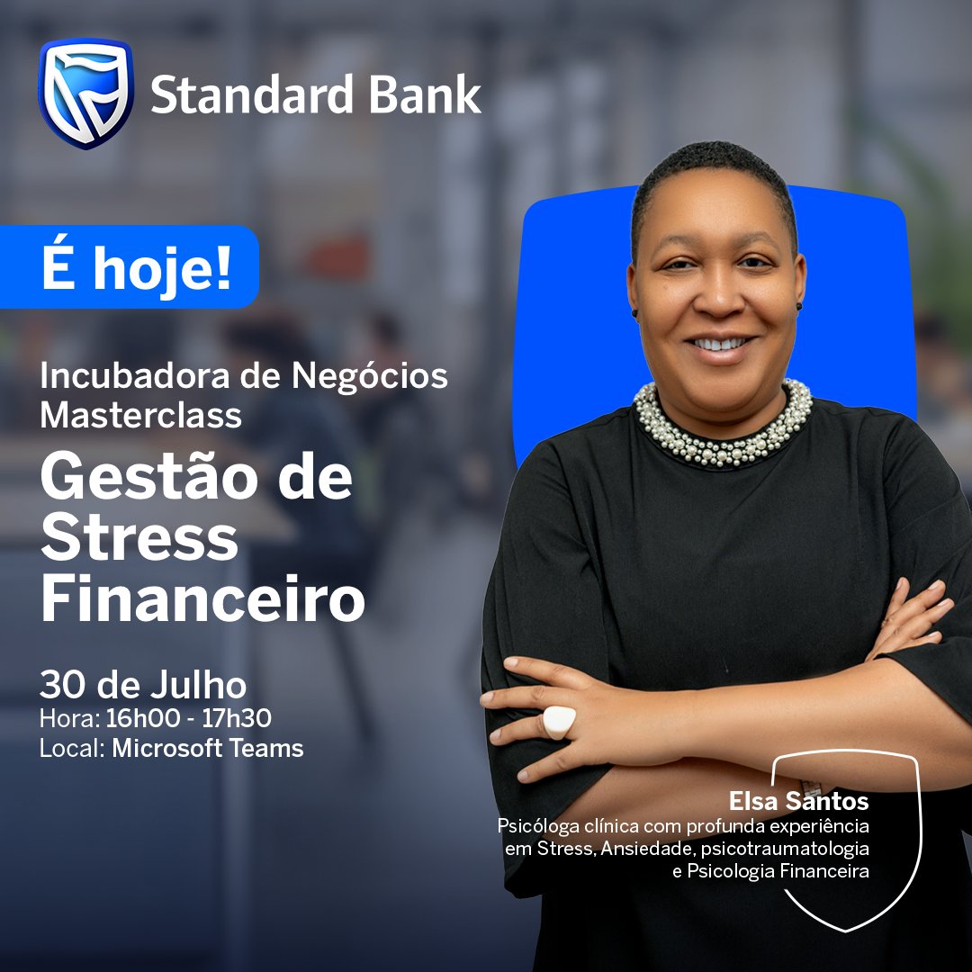 É hoje!
A sessão exclusiva com a psicóloga clínica Elsa dos Santos acontece dentro de horas.
Ainda vais a tempo de te inscrever e aprender a transformar a tua relação com o dinheiro e reduzir o stress financeiro.

Faz parte, inscrevendo-te aqui: events.teams.microsoft.com/event/14db2885…