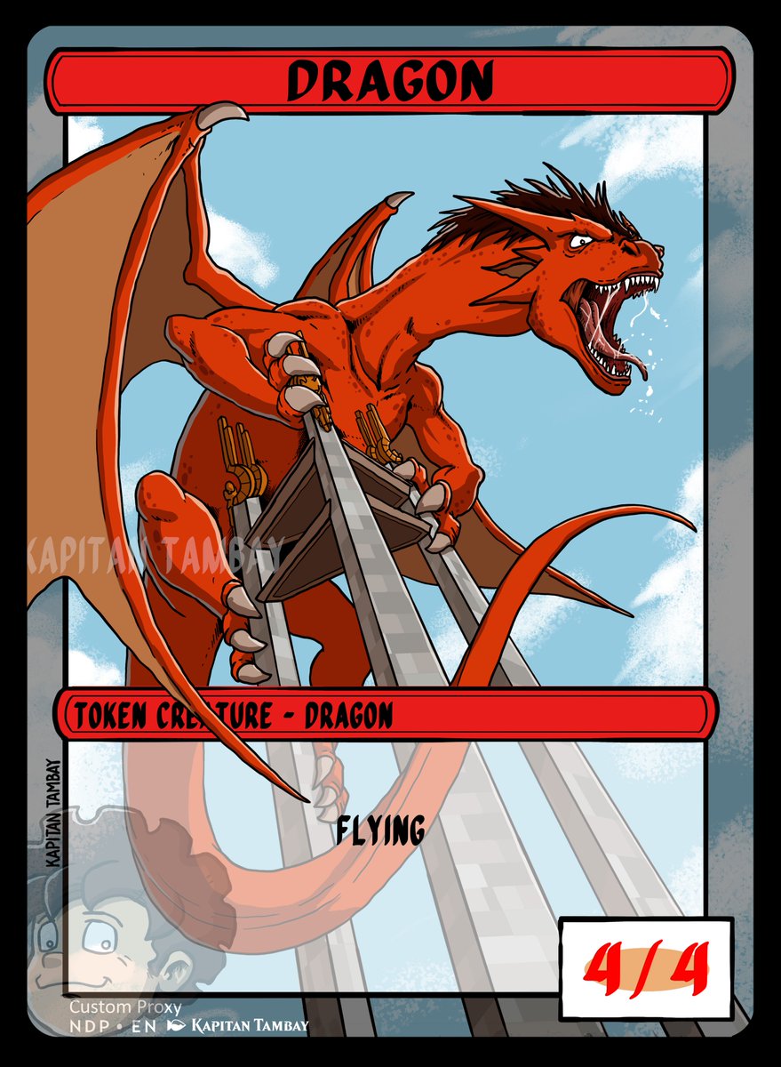 KapitanTambay's tweet photo. DRAGON TOKEN 2
3 of 5 Batch 8
Quezon City Memorial Circle
Due to popular demand, we're finally doing Dragons!
All Dragon Tokens batch!
#DragonPack #MTGTokens #TambayTheGathering https://t.co/yjVMSacOVj