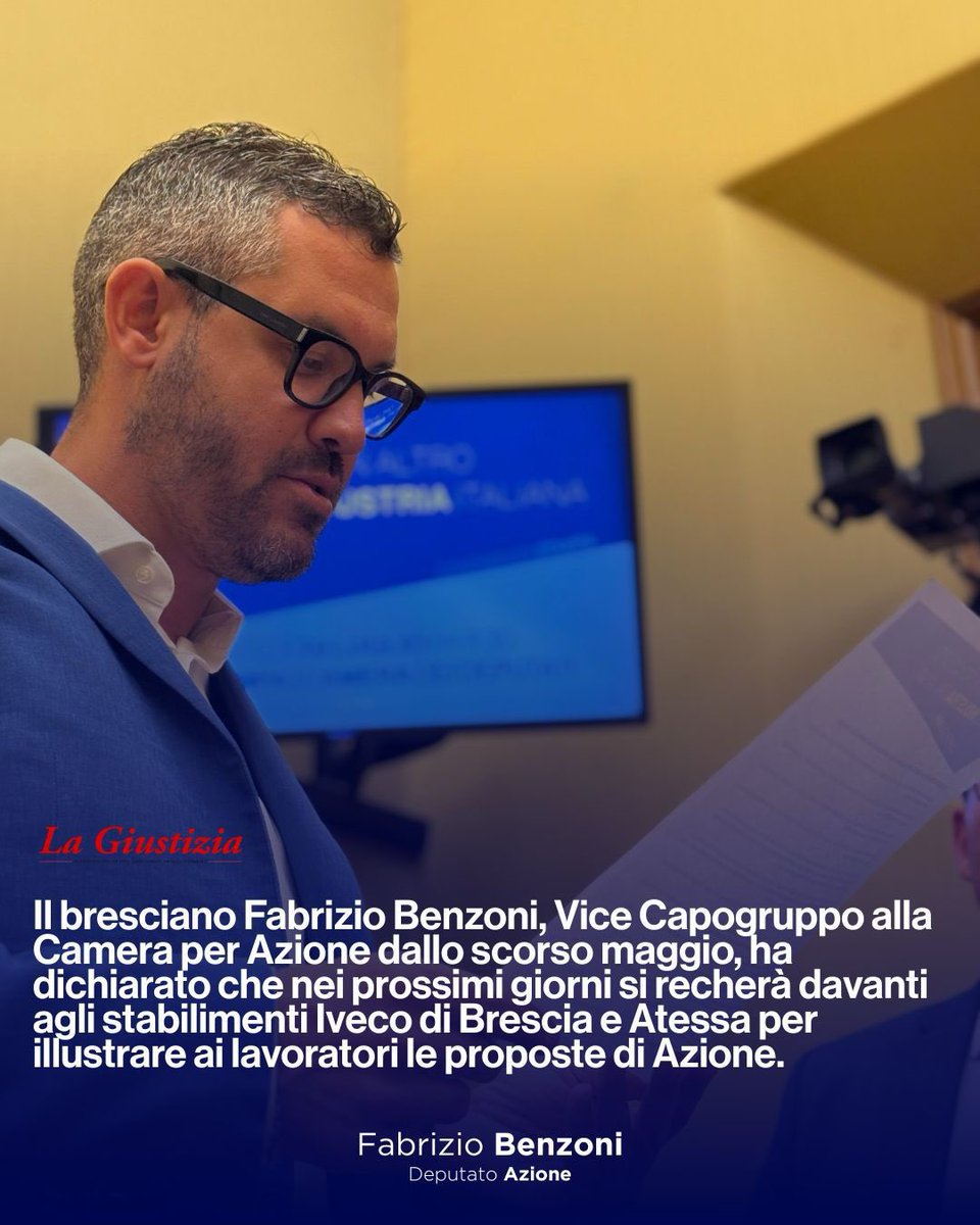 Sabato saremo a Brescia davanti ai cancelli di #Iveco per denunciare quanto sta accadendo e l’inerzia di questo Governo. Chiediamo a gran voce che venga applicato il Golden Power con imposizioni e garanzie per lavoratori e filiera.