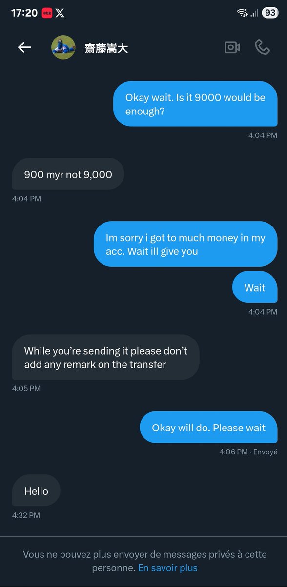 shafiezj's tweet photo. Selling my TDS4 in SG ticket and some scammer thought they could play me. Jokes on you bitchessssss . I eat scammers for breakfast hihihihi
#ScamFailed #Scammer https://t.co/VxwHUj5Gvt