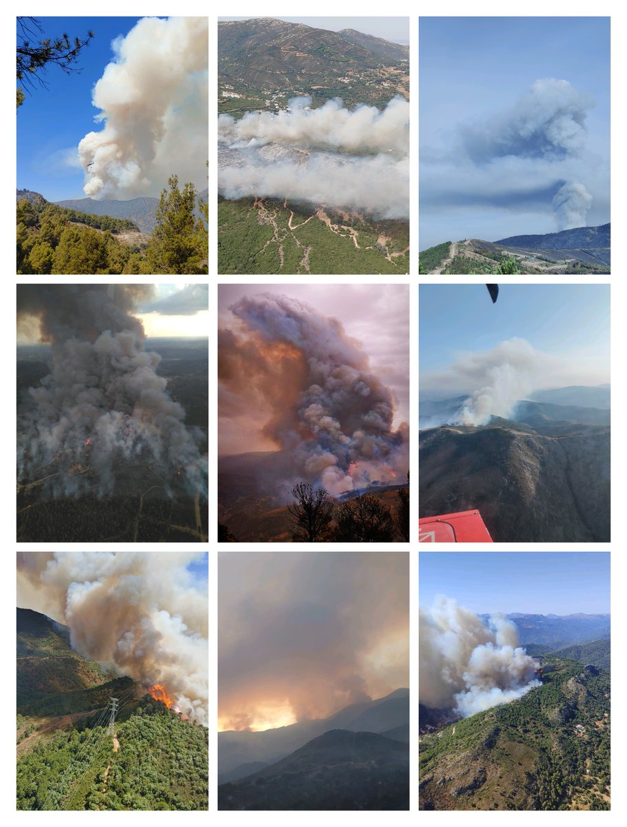 El humo, orografía,  combustible disponible... En ocasiones ni metiendo 10 focas en carrusel puedes con las llamas.