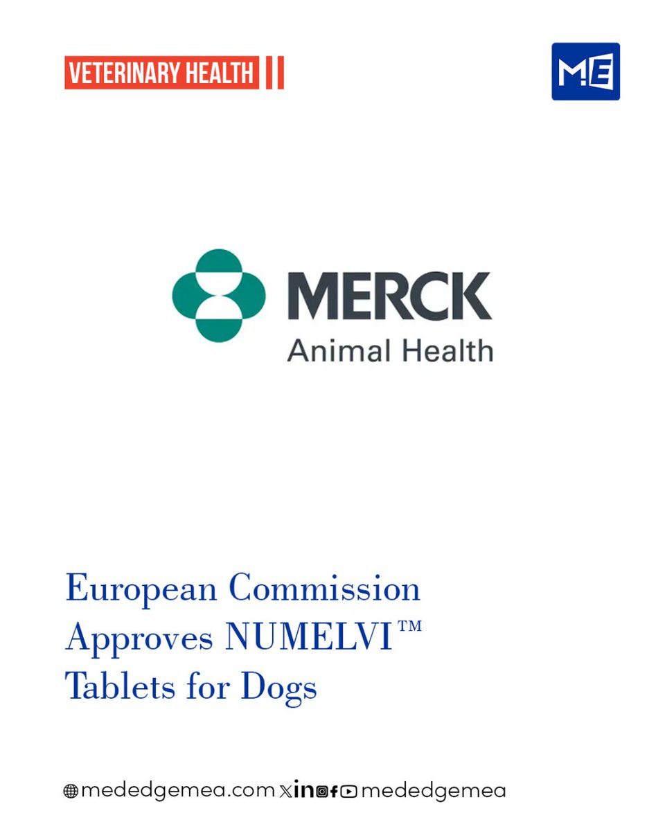 MedEdge MEA (@mededgemea) on Twitter photo ๐ถ <a href="/EU_Commission/">European Commission</a> approves Merck Animal Healthโs NUMELVIโข โ the first once-daily, second-gen JAK1 inhibitor for allergic and atopic dermatitis in dogs as young as 6 months. Clinically effective from the first dose, with no known drug interactions.
โPruritus associated with ๐ถ <a href="/EU_Commission/">European Commission</a> approves Merck Animal Healthโs NUMELVIโข โ the first once-daily, second-gen JAK1 inhibitor for allergic and atopic dermatitis in dogs as young as 6 months. Clinically effective from the first dose, with no known drug interactions.
โPruritus associated with
