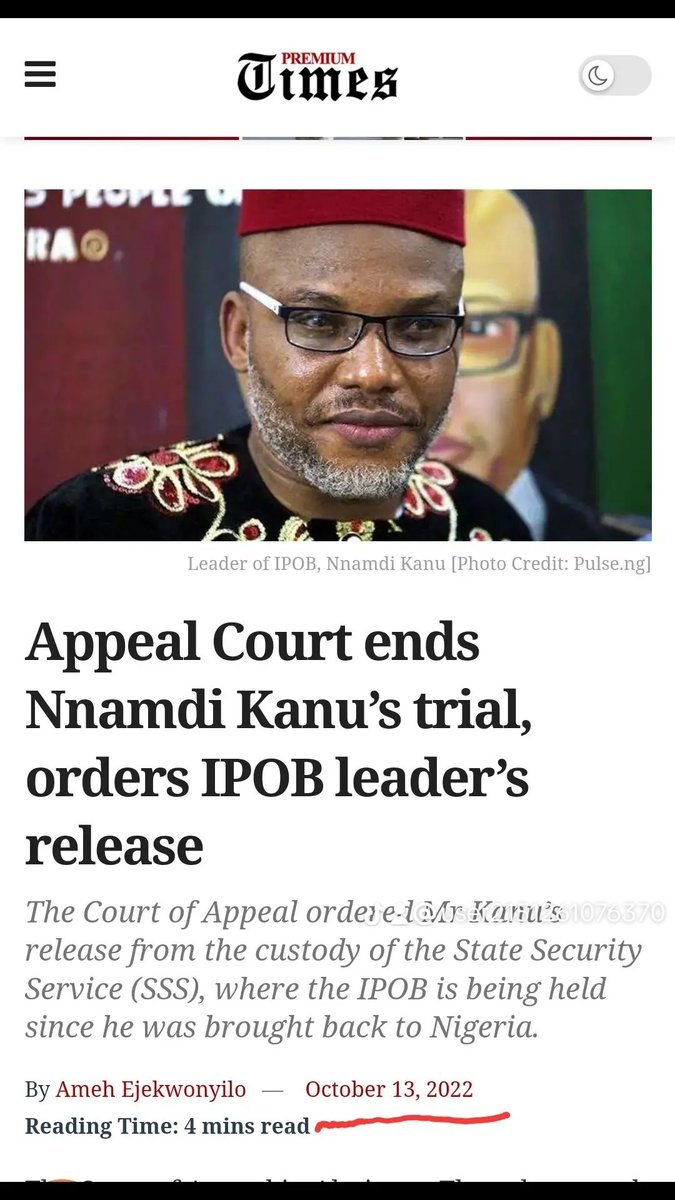 Onyebuchi Onyibest (@onyebuchio45673) on Twitter photo Today is Wednesday, July 30, 2025. It is 1020 days, today, since Mazi Nnamdi Kanu defeated Nigeria in her court. Mazi Nnamdi Kanu Is Still Being Held Illegally.
Pass it on!
#ExtraOrdinaryRenditionIsCriminal
#FreeMaziNnamdiKanu
#BiafraReferendum
I Stand With <a href="/real_IpobDOS/">Directorate Of State (DOS)</a> Today is Wednesday, July 30, 2025. It is 1020 days, today, since Mazi Nnamdi Kanu defeated Nigeria in her court. Mazi Nnamdi Kanu Is Still Being Held Illegally.
Pass it on!
#ExtraOrdinaryRenditionIsCriminal
#FreeMaziNnamdiKanu
#BiafraReferendum
I Stand With <a href="/real_IpobDOS/">Directorate Of State (DOS)</a>
