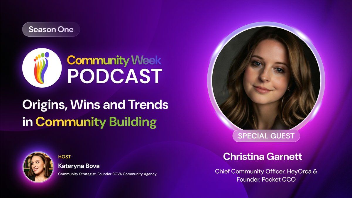 🎙️ EP24 – Community Week Podcast with Christina Garnett, Chief Community Officer at HeyOrca

One of the strongest voices in our industry—and a fierce advocate for human-centred community building.

In this episode, Christina shares:
✅ What it really means to lead with empathy in