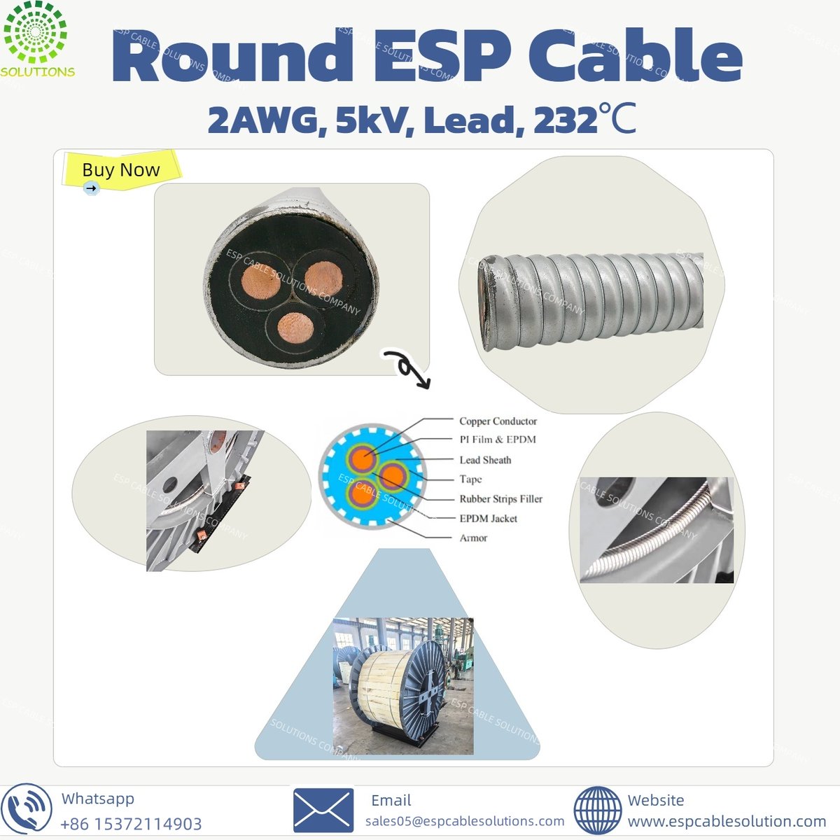 JerryZ13912's tweet image. Round ESP Cable -Best Quality
Whatsapp: +86 15372114903
Email: sales05@espcablesolutions.com
I am online for 24 hours.

#oilandgas #oilandrig #espsystem #energy #oilfield #oilrig #drilling #downholeservice #oiltool #downholetool #wellcompletion #petroleum  #offshore #drilling