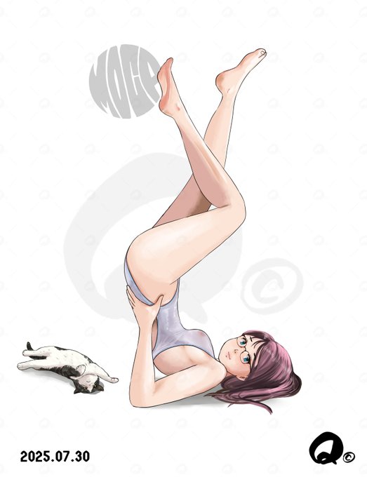 2025.07.30
asics ハイドロCD(通称白アシ)でストレッチ
やっぱ透けてないよ～～🤗 