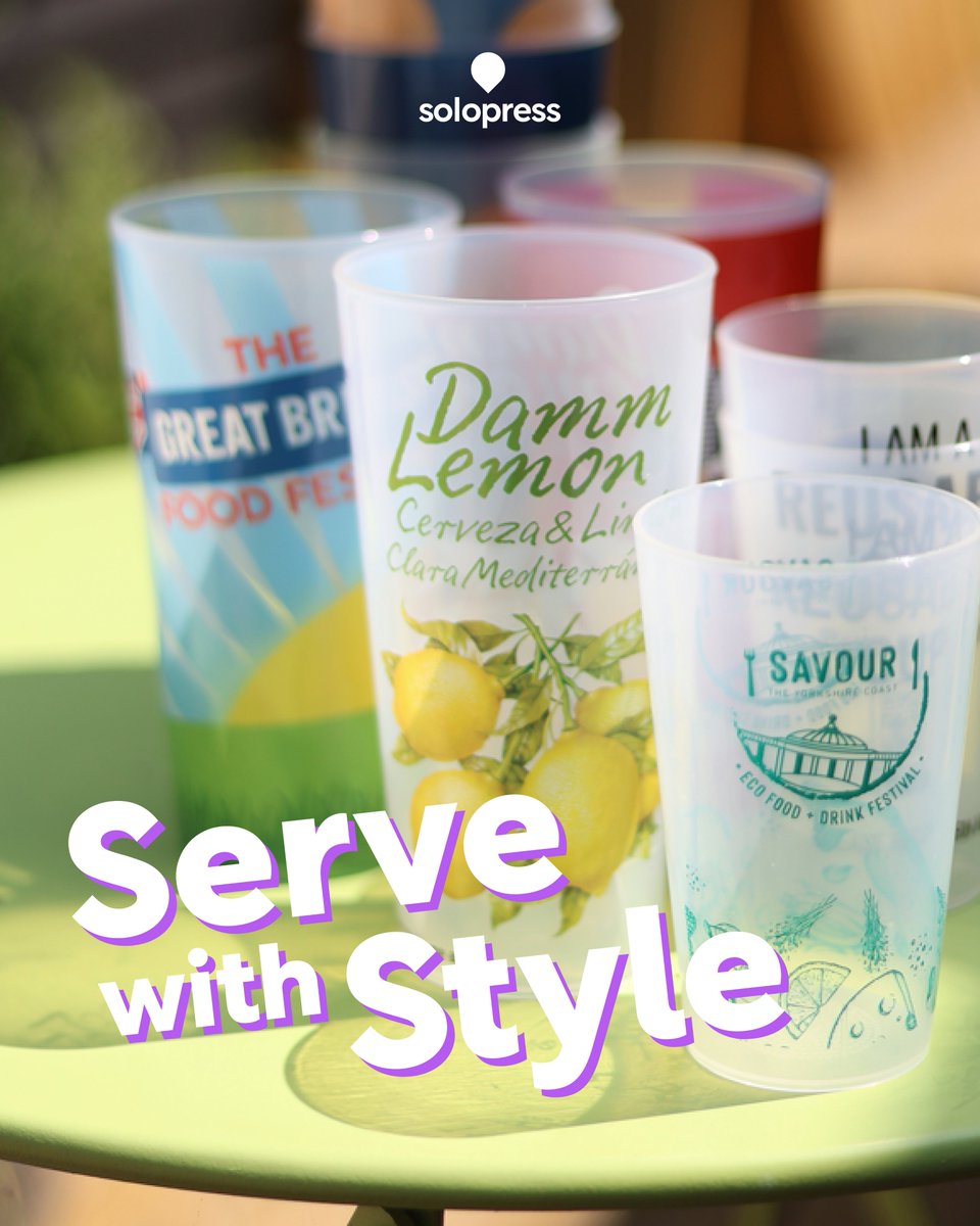 solopress's tweet image. 🍺 Your brand. Every pint.
Reusable Plastic Cups (200+ uses) for events, bars &amp;amp; festivals.
✅ Full branding
✅ Fast UK delivery
✅ Low minimums
👉 tinyurl.com/szmsnst9

#EventBranding #ReusableCups #PlasticCups #FestivalReady #EcoFriendly