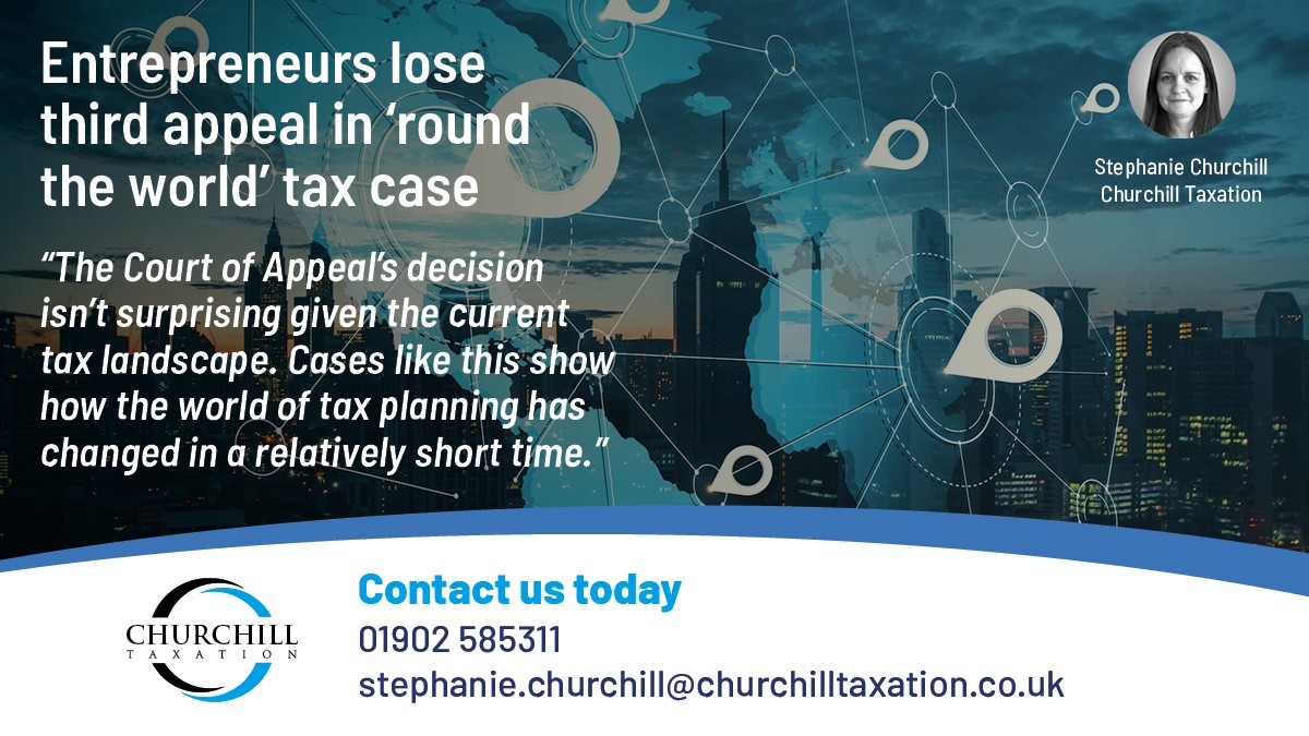 The court backed HMRC in a case centred on the meaning of ‘place of effective management’ in a UK-Mauritius double taxation agreement.

Read more: churchilltaxation.co.uk/entrepreneurs-…

#DoubleTaxation #HMRC #TaxPlanning #UKTaxAdvice