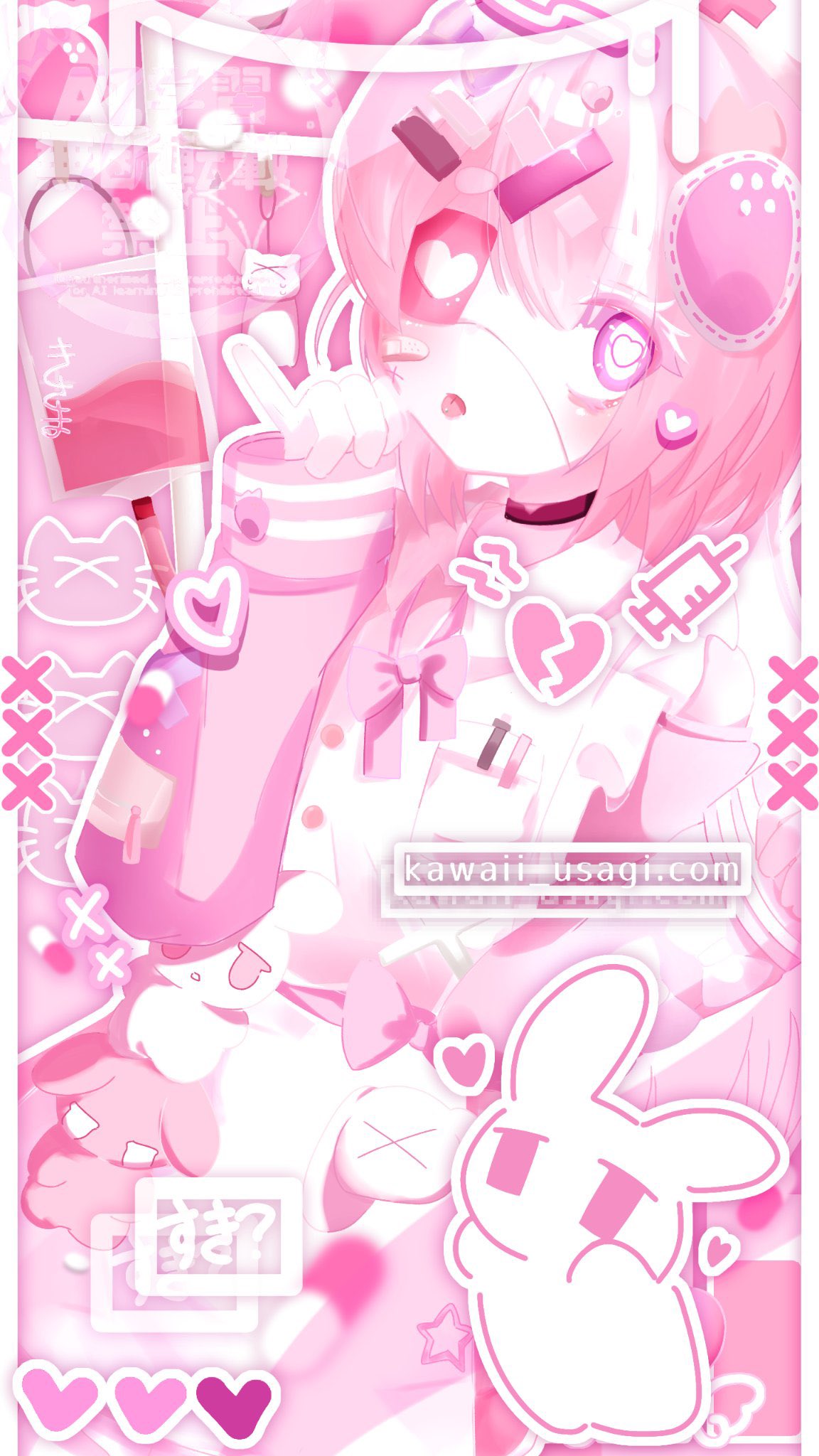 リ*メ様 オリジナル 手描きイラスト ナースうさぎちゃん♡むらさき イラスト褒めちぎりbot on X: 