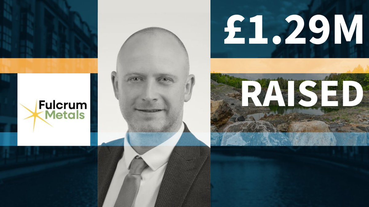 StockBox🎙️📈📽️ (@stockboxmedia) on Twitter photo Fulcrum Metals Raise £1.29M To Progress Gold Resource and Recovery♻️
<a href="/StockBoxMedia/">StockBox🎙️📈📽️</a> spoke to <a href="/1ryanmee/">Ryan Mee</a> CEO <a href="/FulcrumMetals/">Fulcrum Metals PLC</a>, following the company’s £1.29M fundraise.
Watch below ⬇
youtu.be/p6Lg_rwcaUc
➡️Strategic Fundraising & New Partnerships: Fulcrum Metals raised a Fulcrum Metals Raise £1.29M To Progress Gold Resource and Recovery♻️
<a href="/StockBoxMedia/">StockBox🎙️📈📽️</a> spoke to <a href="/1ryanmee/">Ryan Mee</a> CEO <a href="/FulcrumMetals/">Fulcrum Metals PLC</a>, following the company’s £1.29M fundraise.
Watch below ⬇
youtu.be/p6Lg_rwcaUc
➡️Strategic Fundraising & New Partnerships: Fulcrum Metals raised a