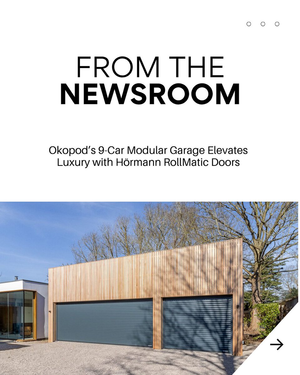 Okopod’s stunning 9-car eco-garage pairs design excellence with   RollMatic doors. Sleek, secure, sustainable a modern classic.

Read more here.👉sbhonline.co.uk/news/okopod-se…

#LuxuryGarage #ModularDesign #HörmannRollerDoors #SelfBuilding #SelfBuildJourney
