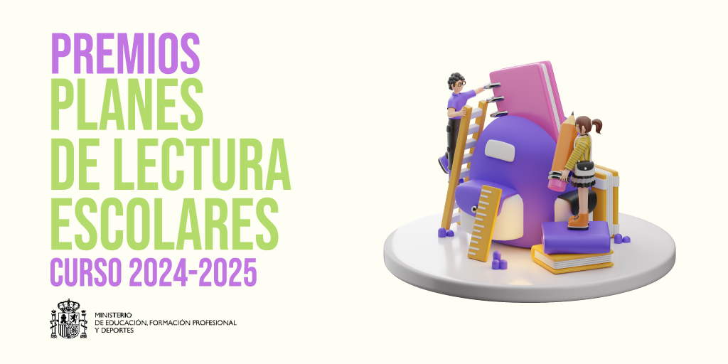 📢Próxima convocatoria de los premios a Planes de Lectura en el ámbito escolar 2024-2025

📆Publicación de la convocatoria a partir del 1 de septiembre

Atentos a la web de <a href="/educaSGCTIE/">Educación SGCTIE</a> 
👇
educacionfpydeportes.gob.es/mc/sgctie/inic…

y a la de <a href="/leeres/">Leer.es</a> 👉 leer.es