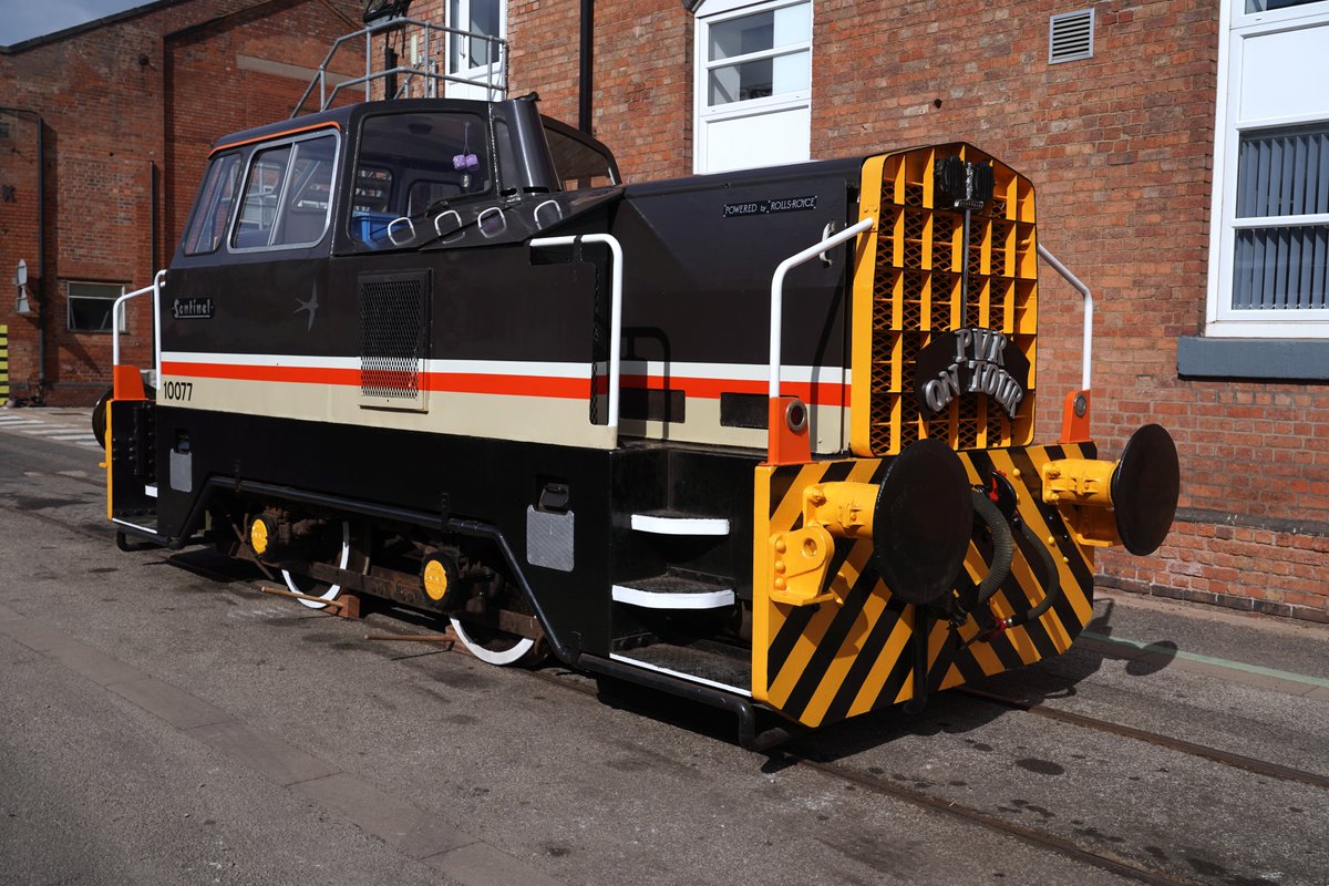 This weekend's #Railway200 <a href="/greatestgather/">The Greatest Gathering</a> at <a href="/Alstom/">Alstom</a> Derby is set to be one of largest celebrations of railway vehicle engineering in history. The variety is superb, and look what's arrived from Devon... Plym Valley Railway's little Sentinel 10077 in Intercity Swallow livery!