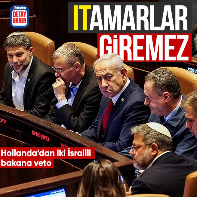 Suzan Özcan (@suzan_ozcan) on Twitter photo Hollanda’dan iki İsrailli bakana veto! Smotrich ve Ben Gvir’in ülkeye girişi yasaklandı
İTAMARLAR GİREMEZ
Duydunmu <a href="/itamarbengvir/">איתמר בן גביר</a>
İte it gibi muamele edilir.🐕
takvim.com.tr/dunya/hollanda… Hollanda’dan iki İsrailli bakana veto! Smotrich ve Ben Gvir’in ülkeye girişi yasaklandı
İTAMARLAR GİREMEZ
Duydunmu <a href="/itamarbengvir/">איתמר בן גביר</a>
İte it gibi muamele edilir.🐕
takvim.com.tr/dunya/hollanda…