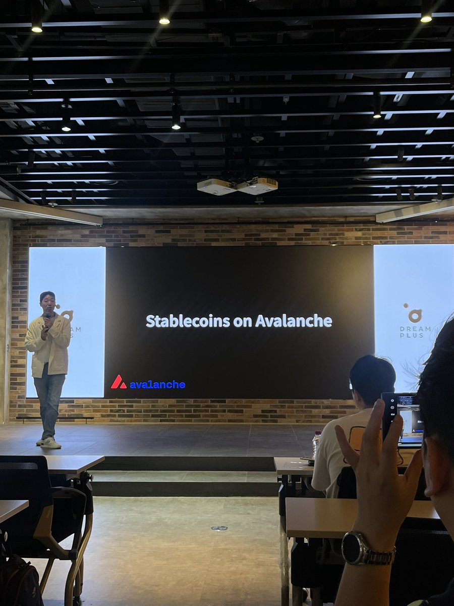 stu (스튜) (@web3stu) on Twitter photo 3rd time listening to <a href="/justinkim415/">Justin Kim</a> speak (second time in Korean) and I’m always impressed by how effortlessly he’s able to articulate the case for <a href="/avax/">Avalanche🔺</a> - particularly when it comes to stablecoins. 3rd time listening to <a href="/justinkim415/">Justin Kim</a> speak (second time in Korean) and I’m always impressed by how effortlessly he’s able to articulate the case for <a href="/avax/">Avalanche🔺</a> - particularly when it comes to stablecoins.