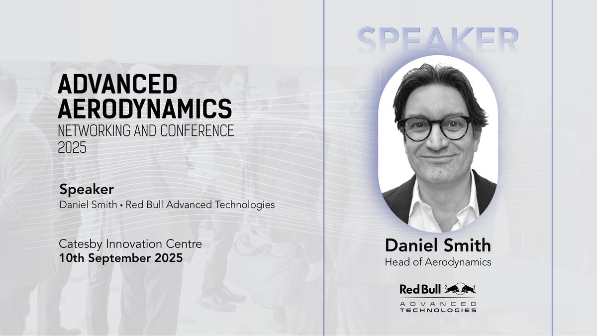 Daniel Smith, Head of Aerodynamics at Red Bull Advanced Technologies has joined our panel of speakers for the inaugural 'Advanced Aerodynamics &amp; Networking Conference'

For all the details and to register your interest in attending, follow the link below

catesbyprojects.com/advanced-aerod…