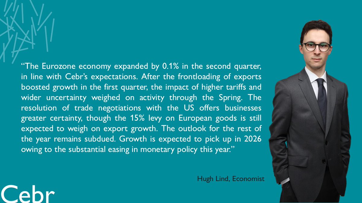 Commenting on today's Q2 GDP data out from the Eurozone, Economist Hugh Lind said: